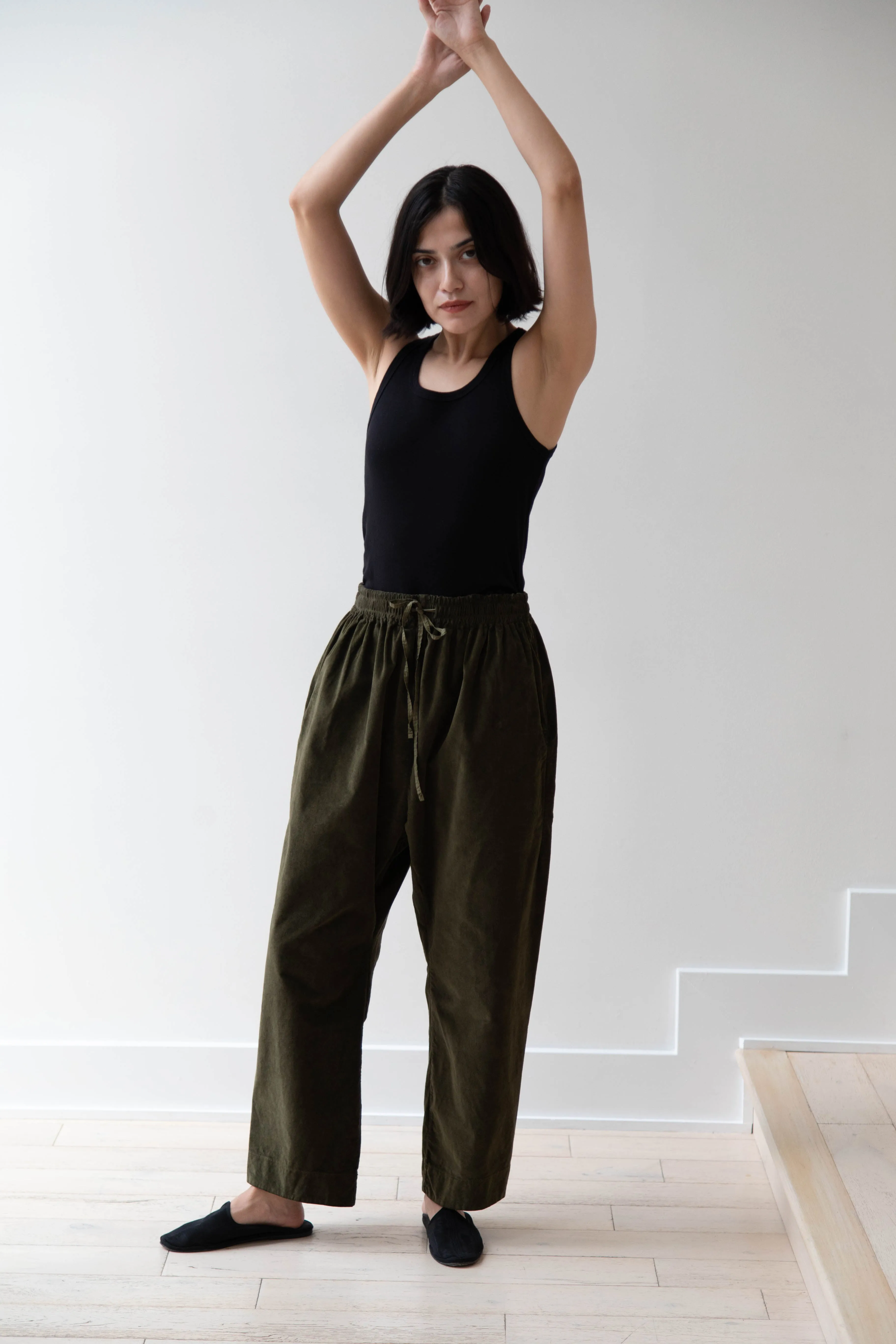 Album di Famiglia | Velvet Braghe Pants in Olive