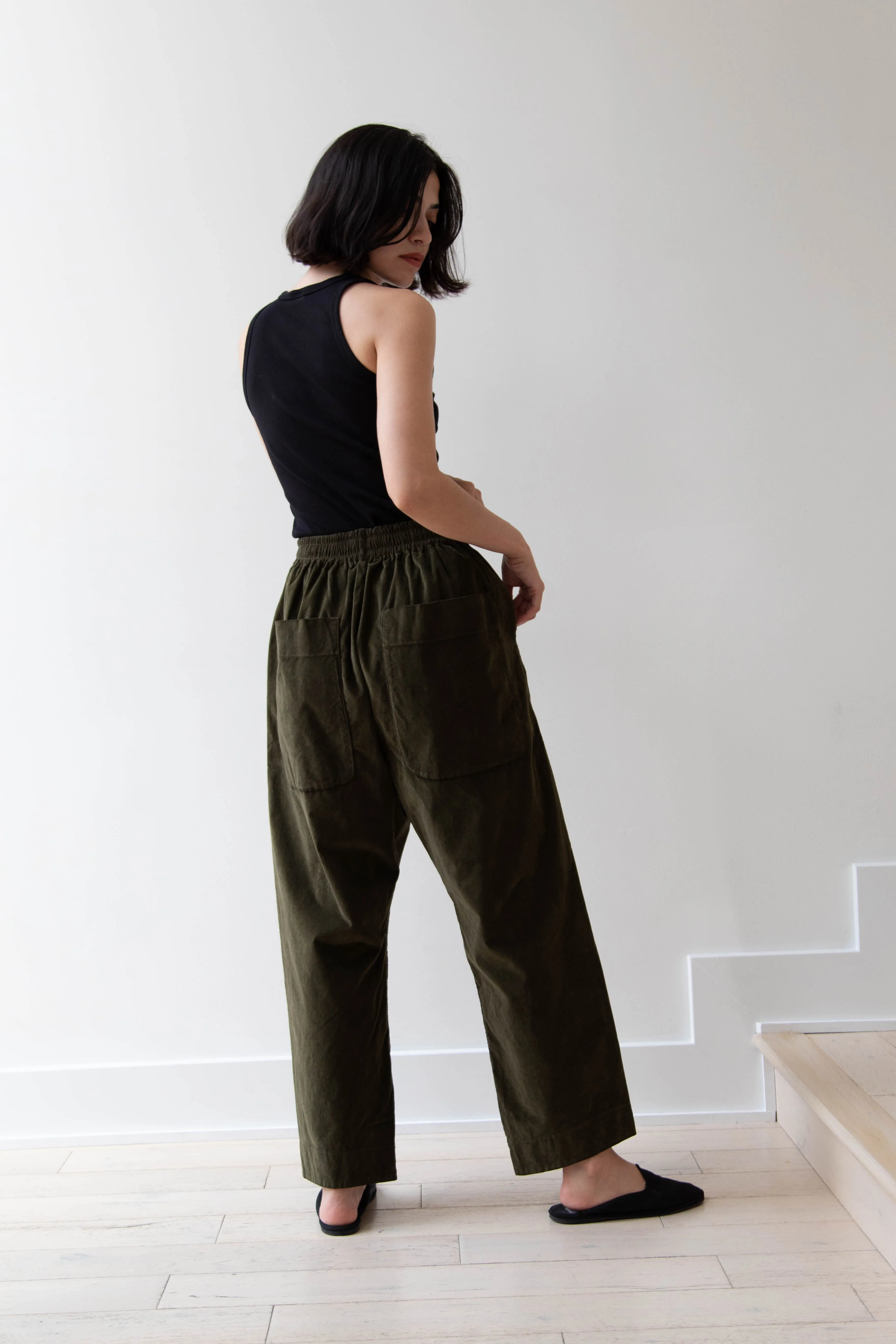 Album di Famiglia | Velvet Braghe Pants in Olive