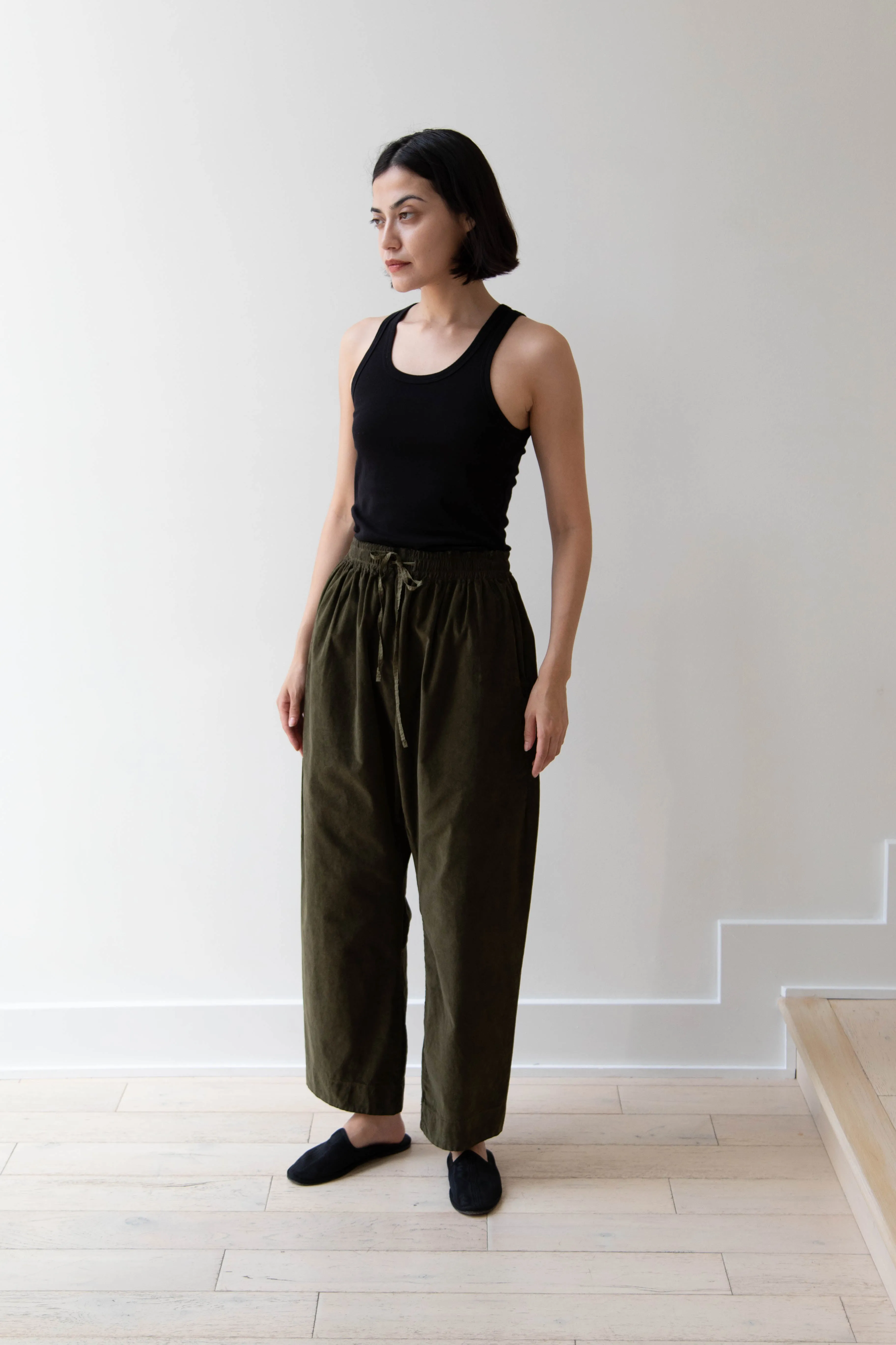 Album di Famiglia | Velvet Braghe Pants in Olive