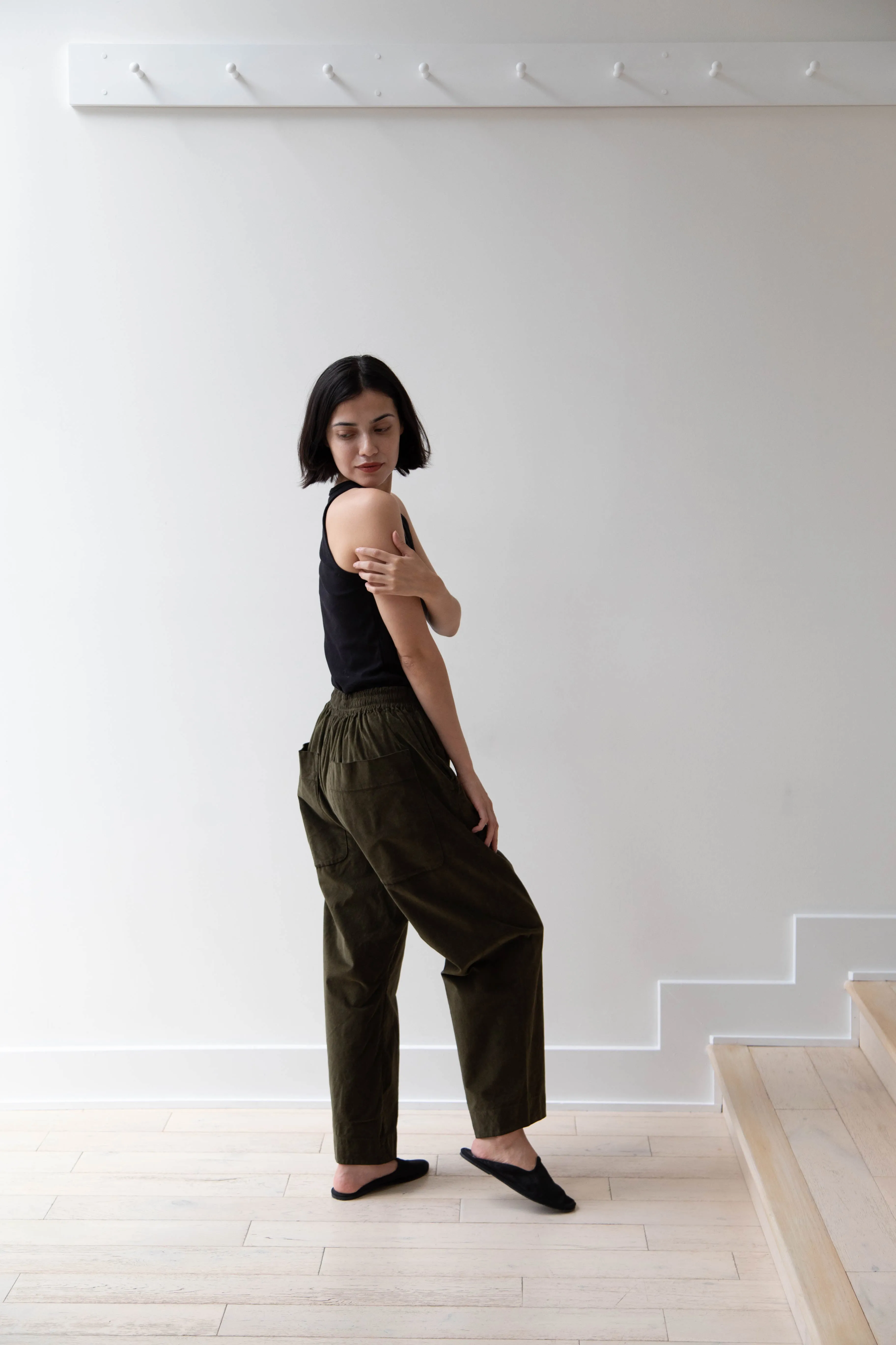 Album di Famiglia | Velvet Braghe Pants in Olive