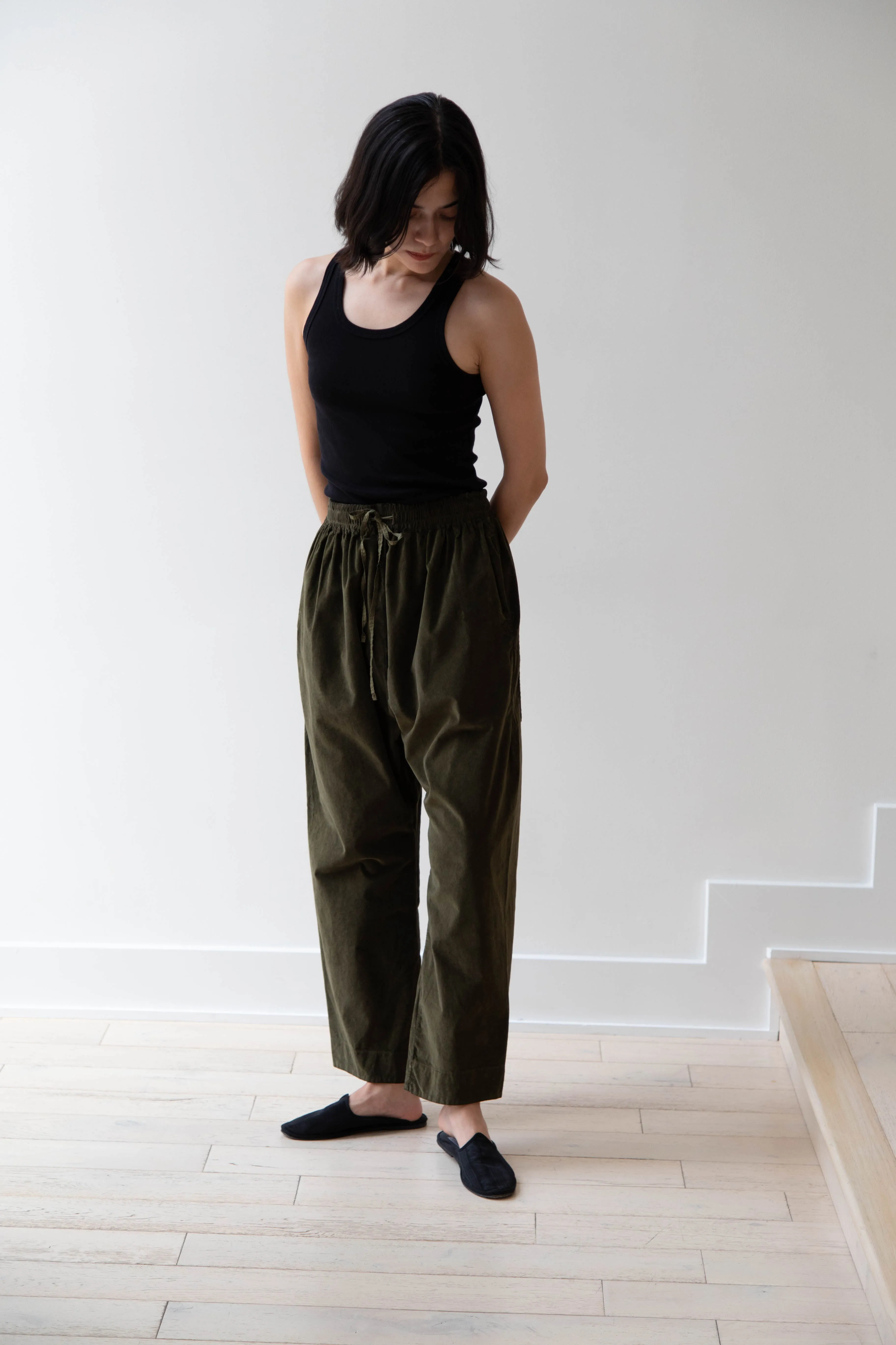 Album di Famiglia | Velvet Braghe Pants in Olive