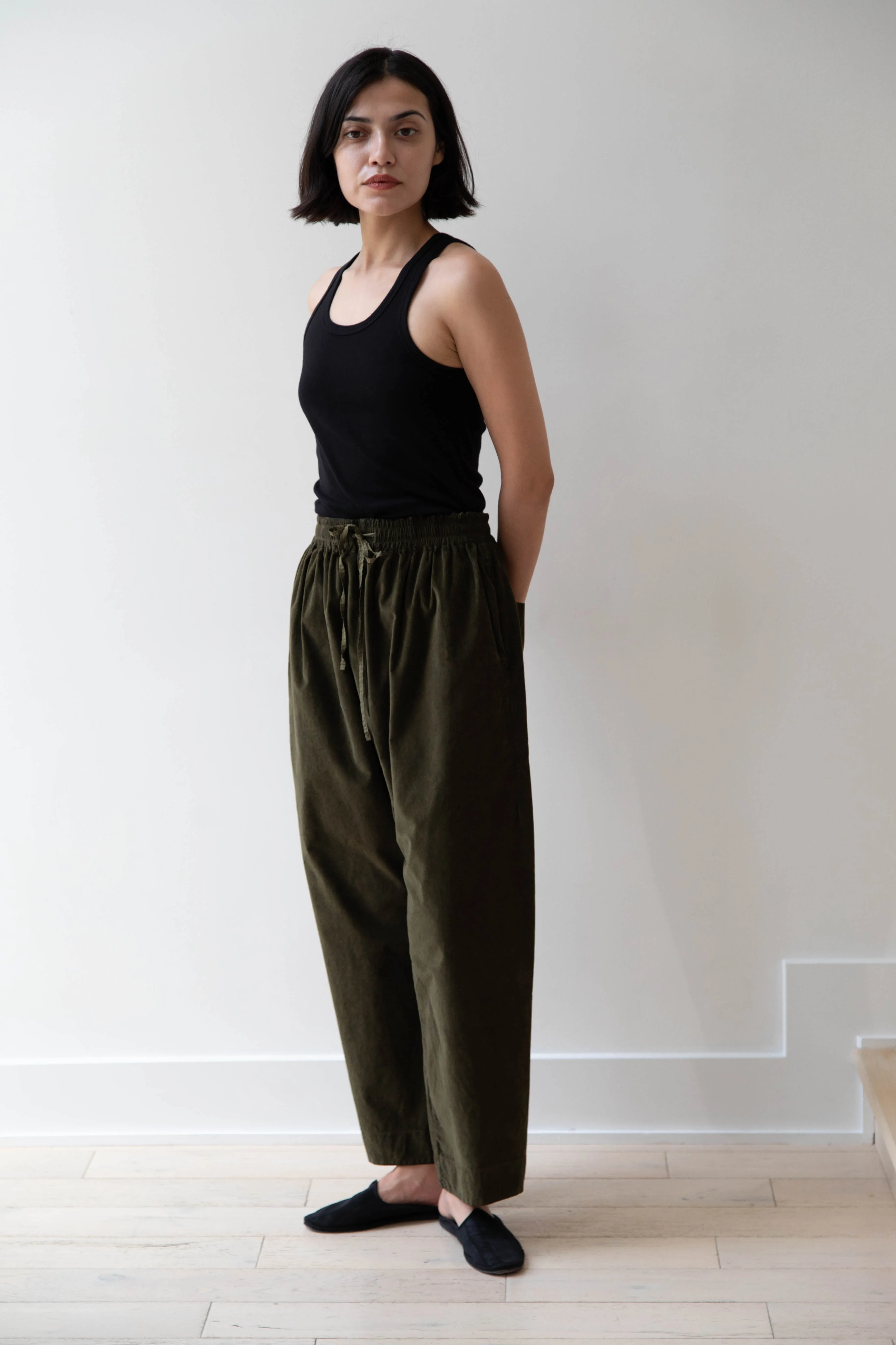 Album di Famiglia | Velvet Braghe Pants in Olive