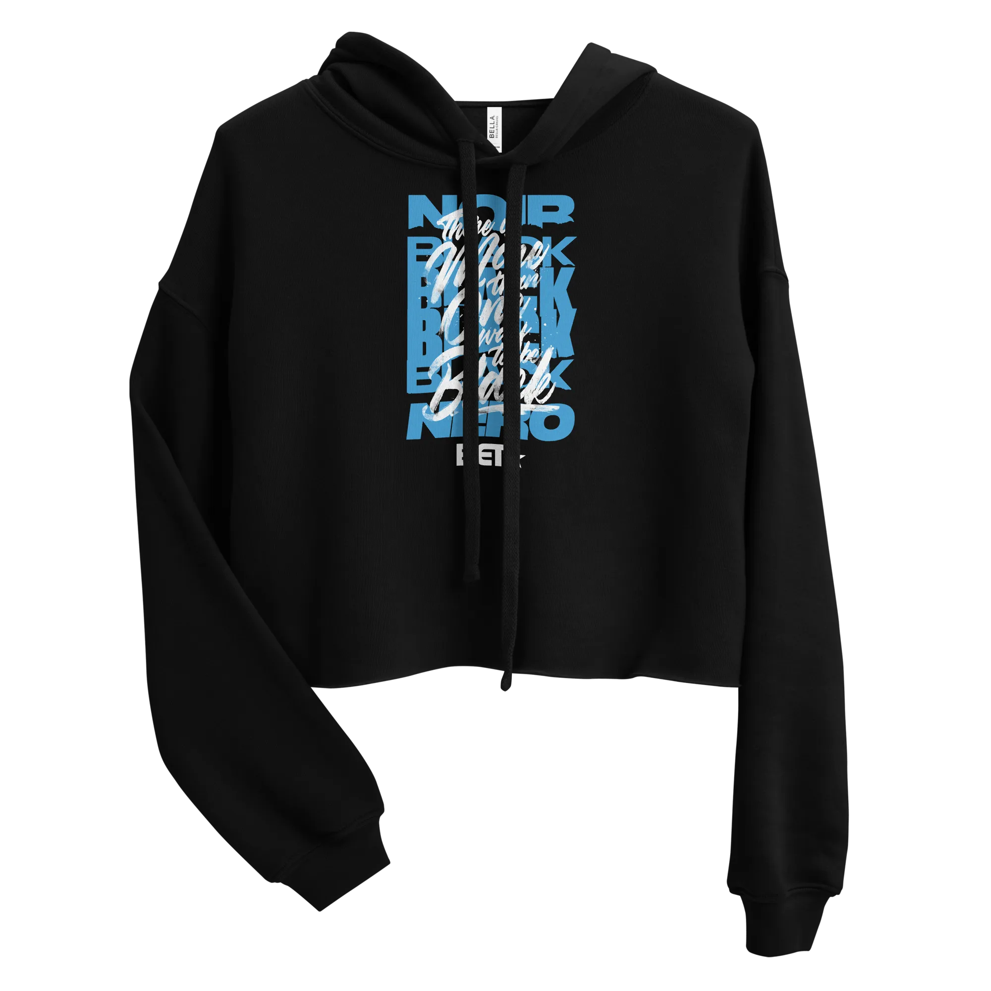 BET More Than One Way Women's Fleece Crop Hooded Sweatshirt