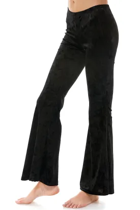BLACK VELVET BELL BOTTOM FLARE PANTS