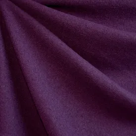 Boiled Wool Blend Coating Plum