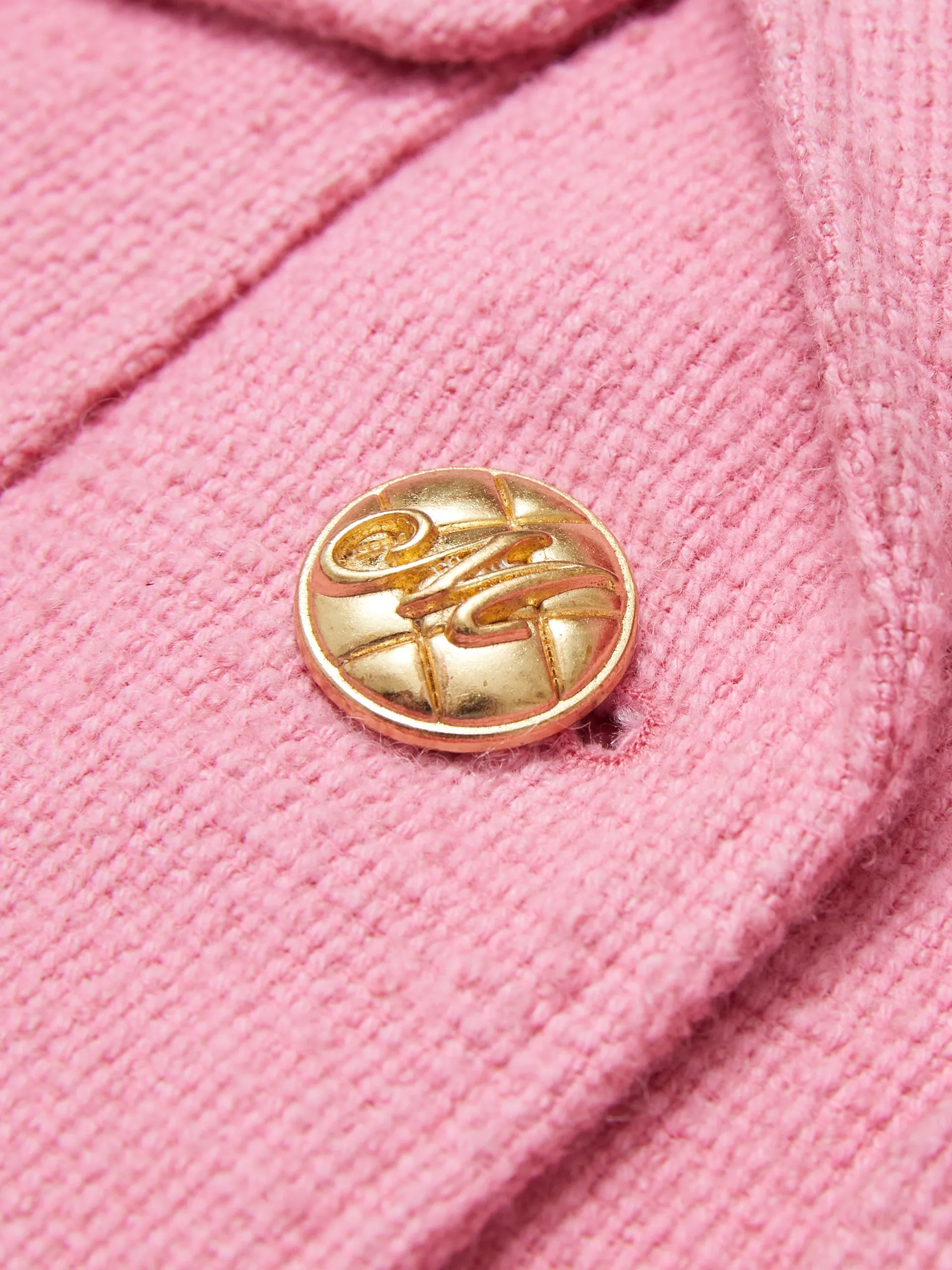 Cotton Blend Boxy Lapel Jacket