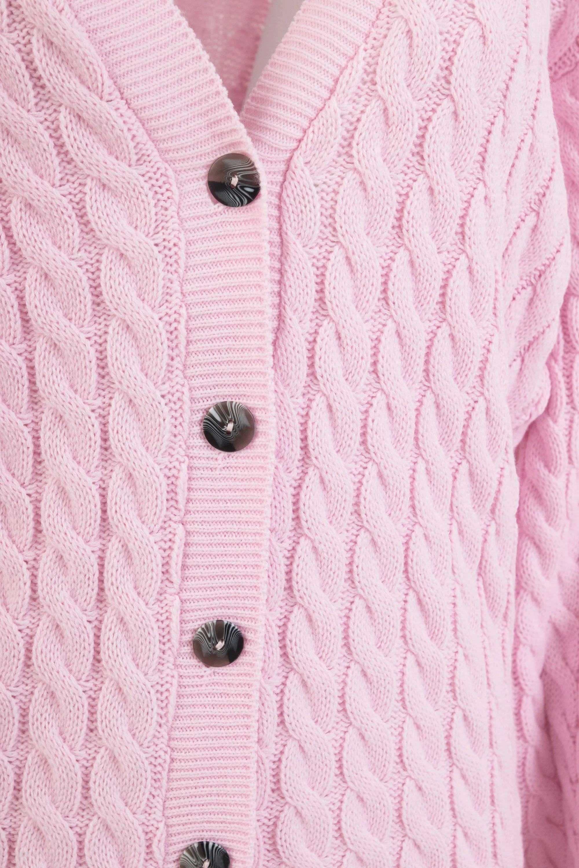 Daisy Street X Pose and Repeat Cable Knit Cardigan
