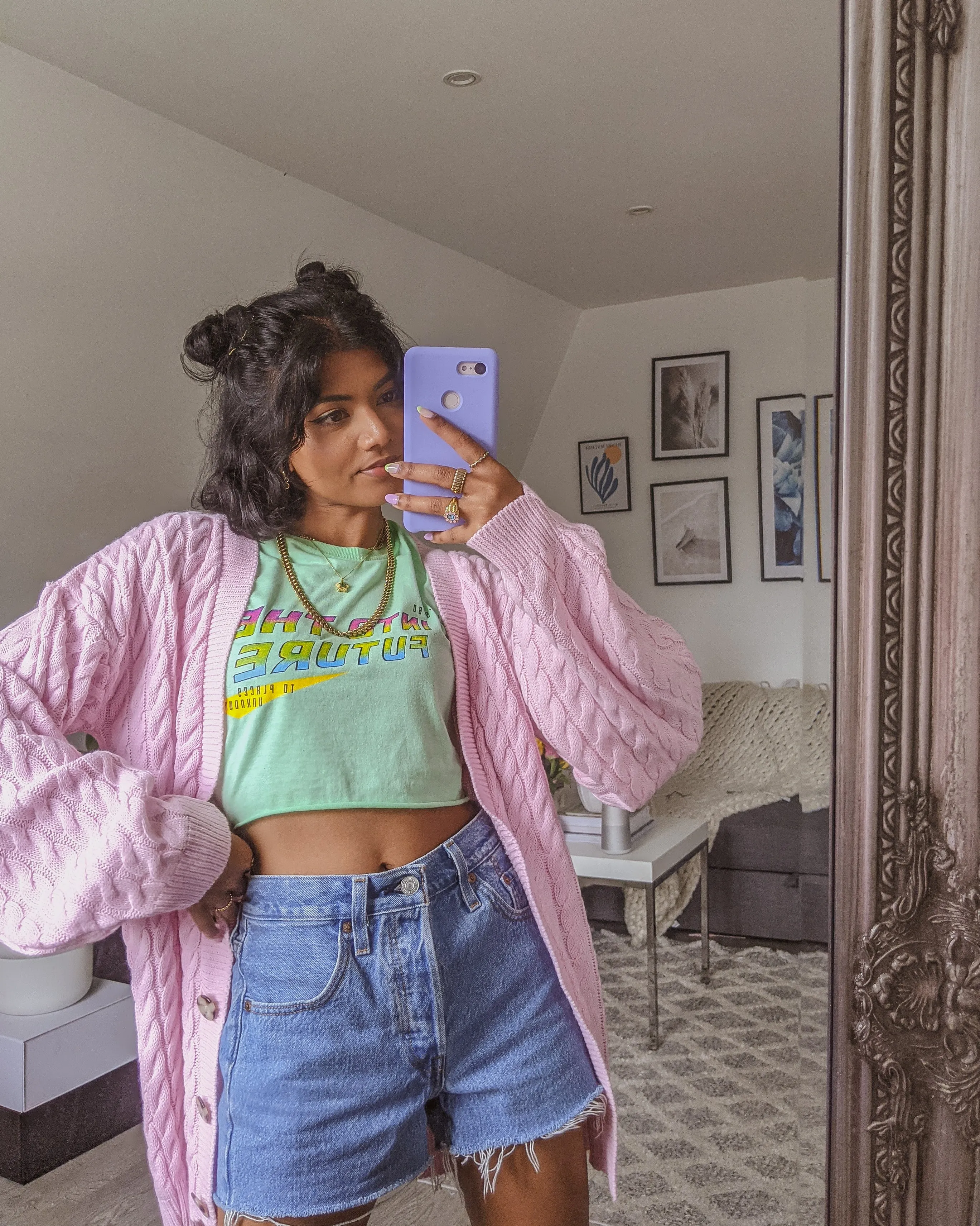 Daisy Street X Pose and Repeat Cable Knit Cardigan
