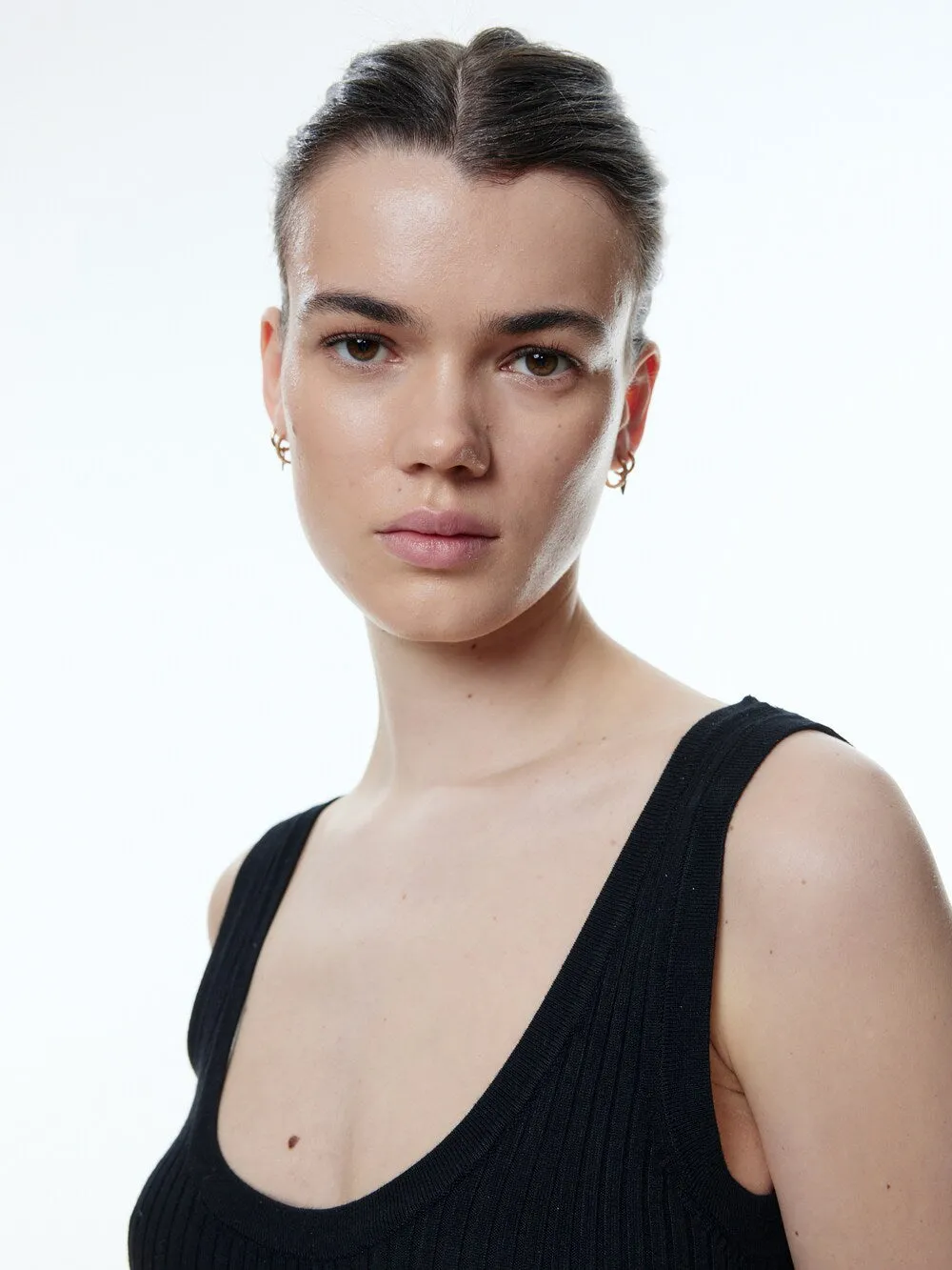 Edited Relana knitted dress, black