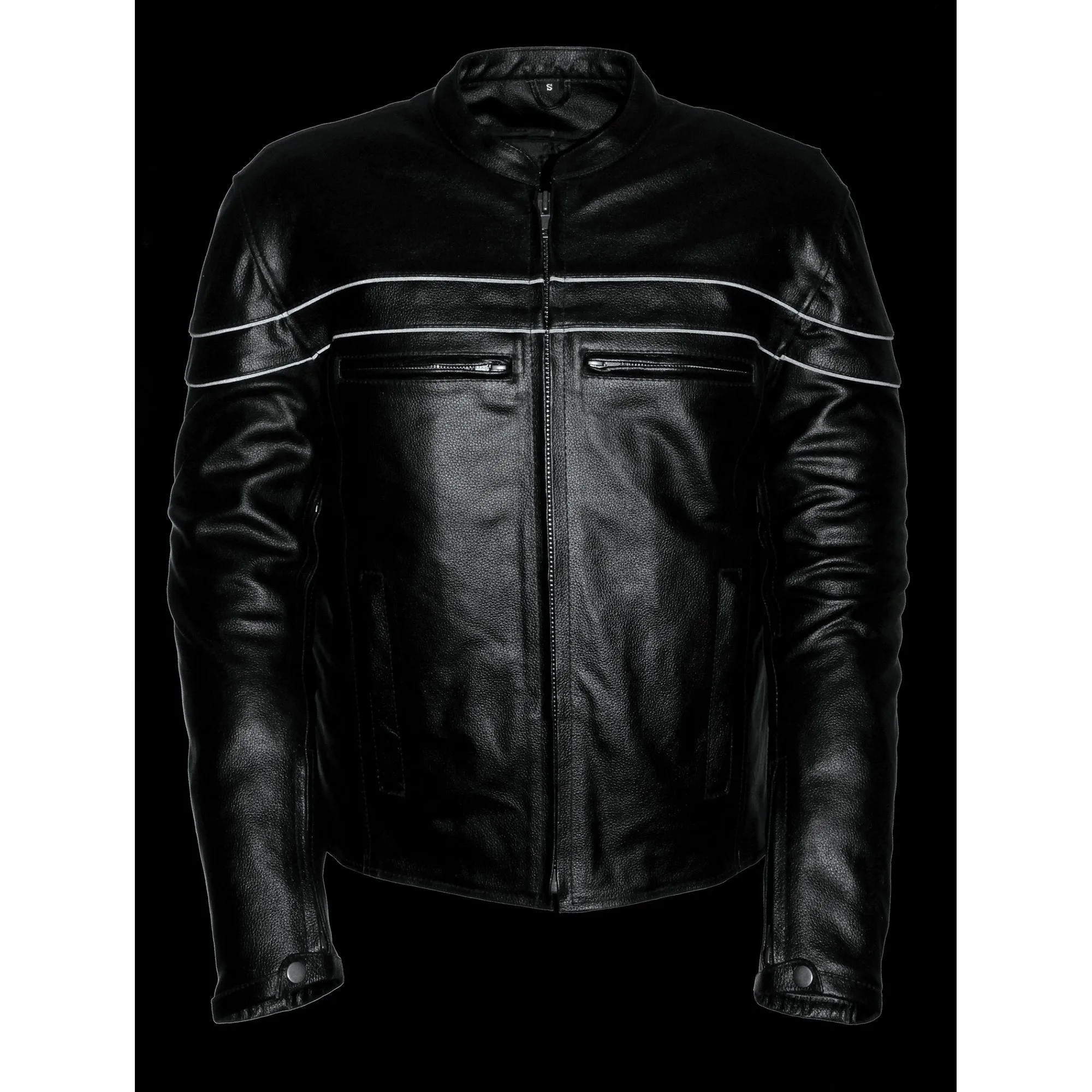 Event Leather EL1408 Men's Sporty Scooter Crossover Leather Jacket