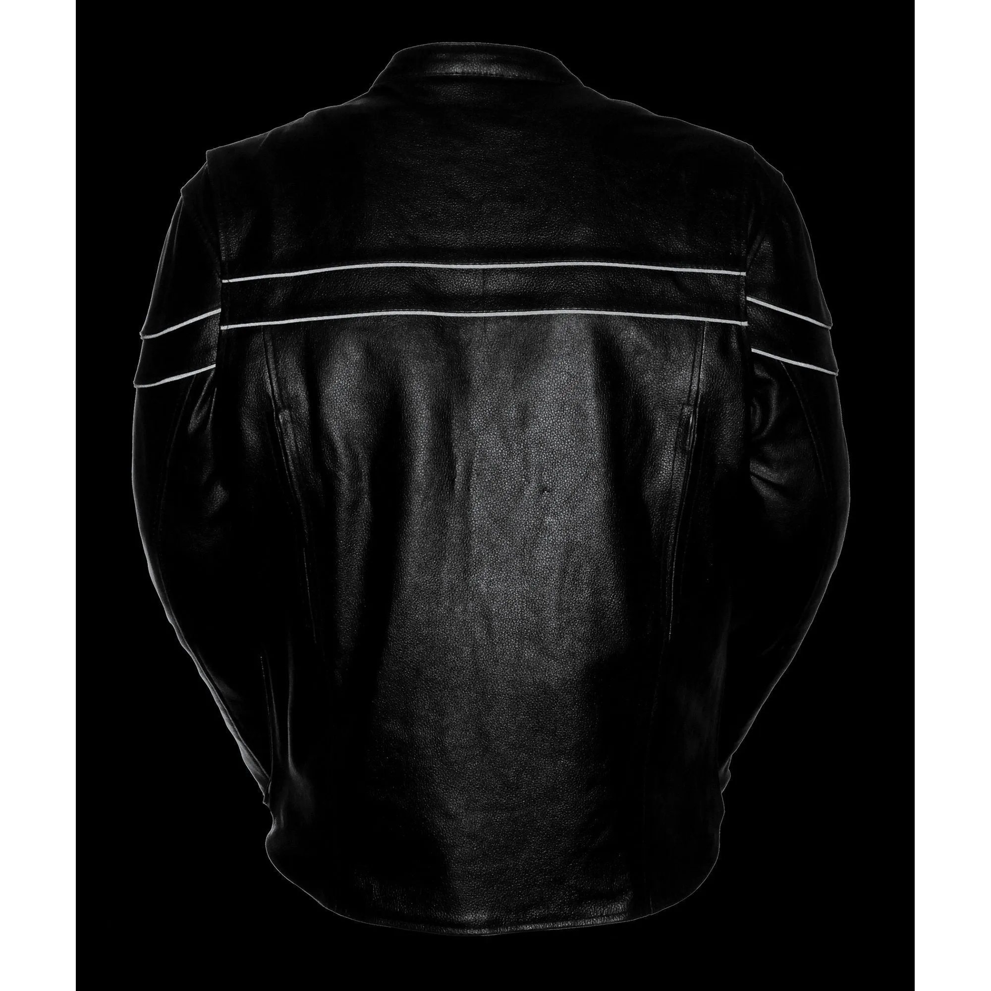 Event Leather EL1408 Men's Sporty Scooter Crossover Leather Jacket