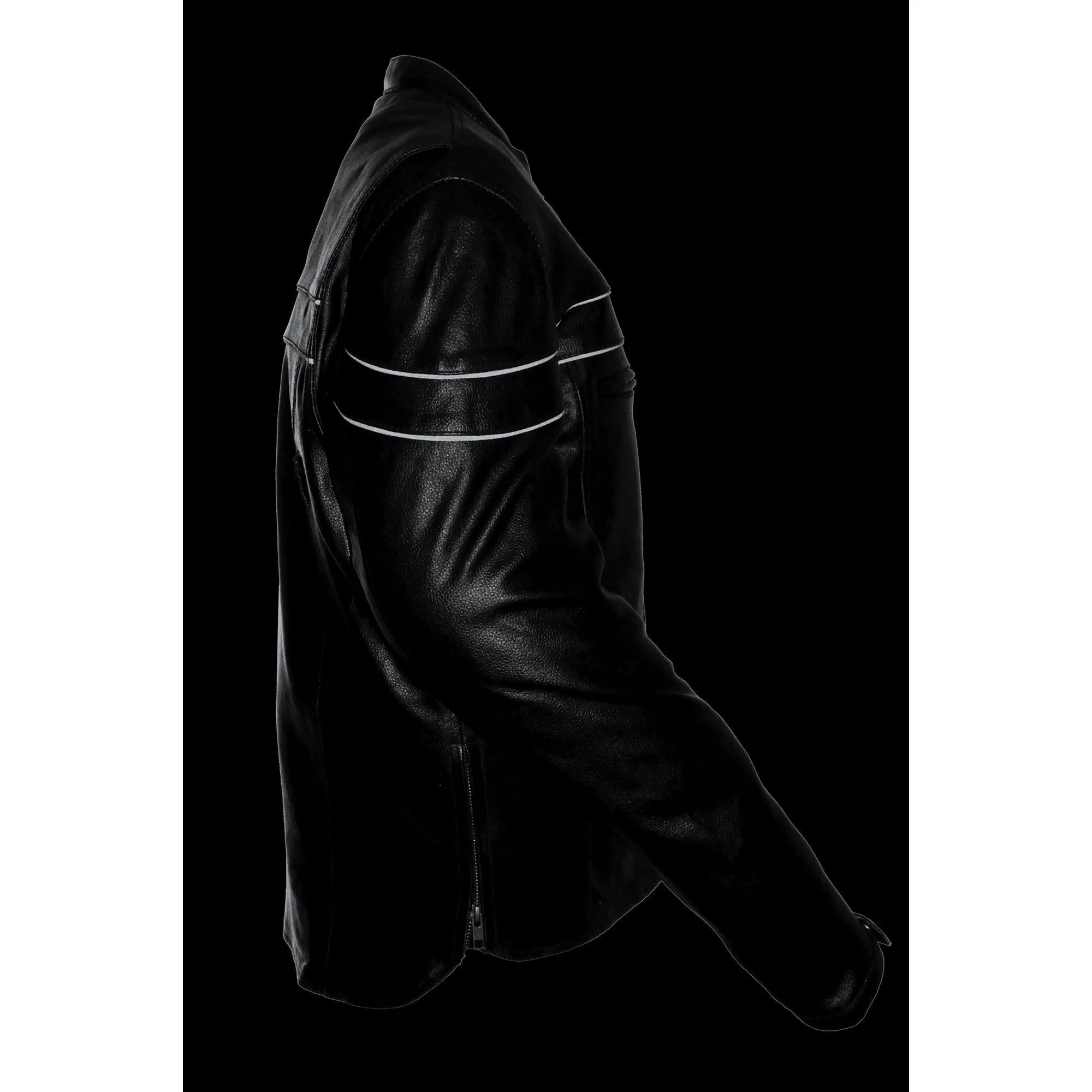 Event Leather EL1408 Men's Sporty Scooter Crossover Leather Jacket