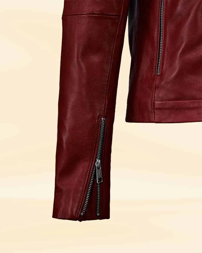 Fiery Femme Fatale Fringe leather jacket