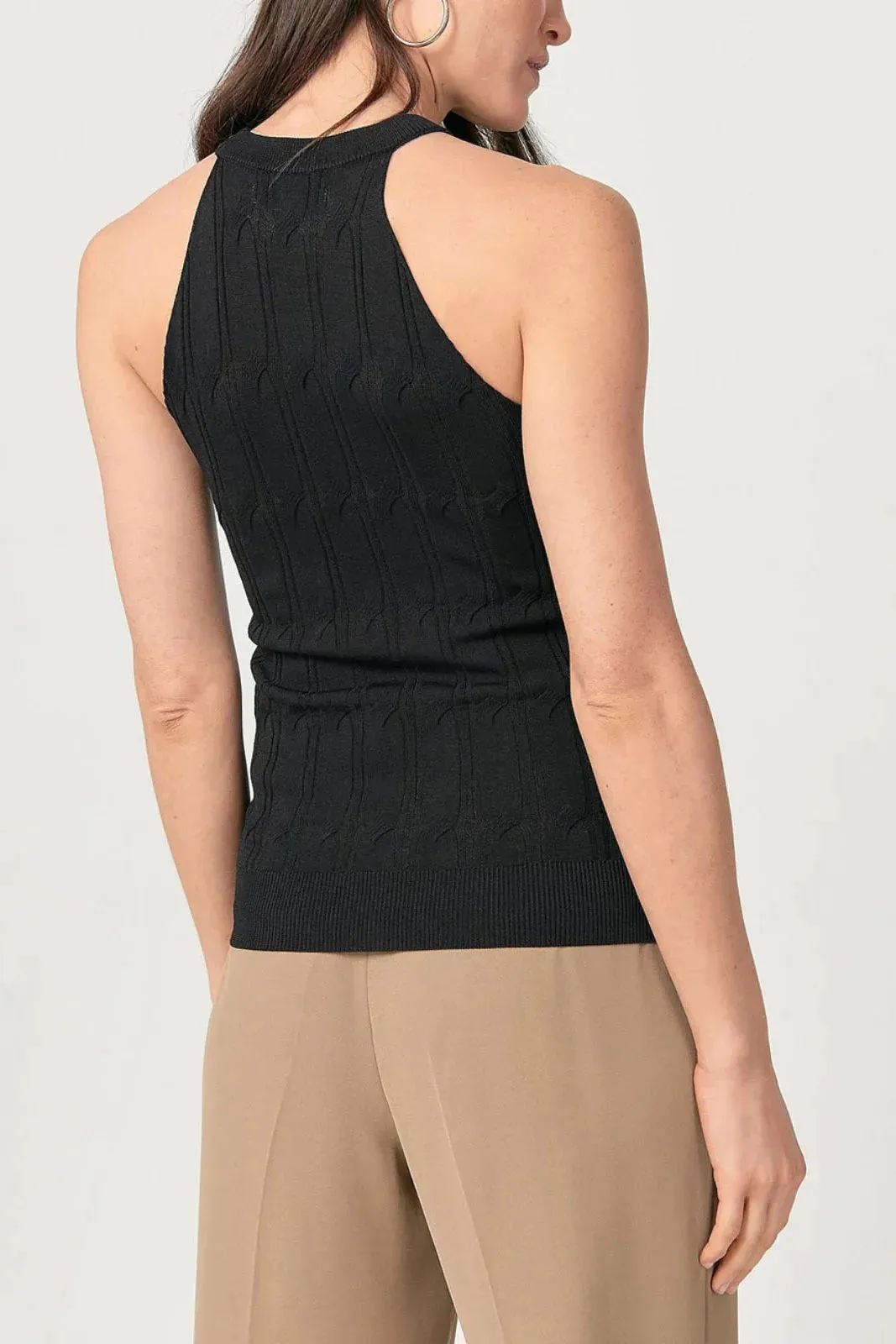 Fine Knit Ribbed Vest Top