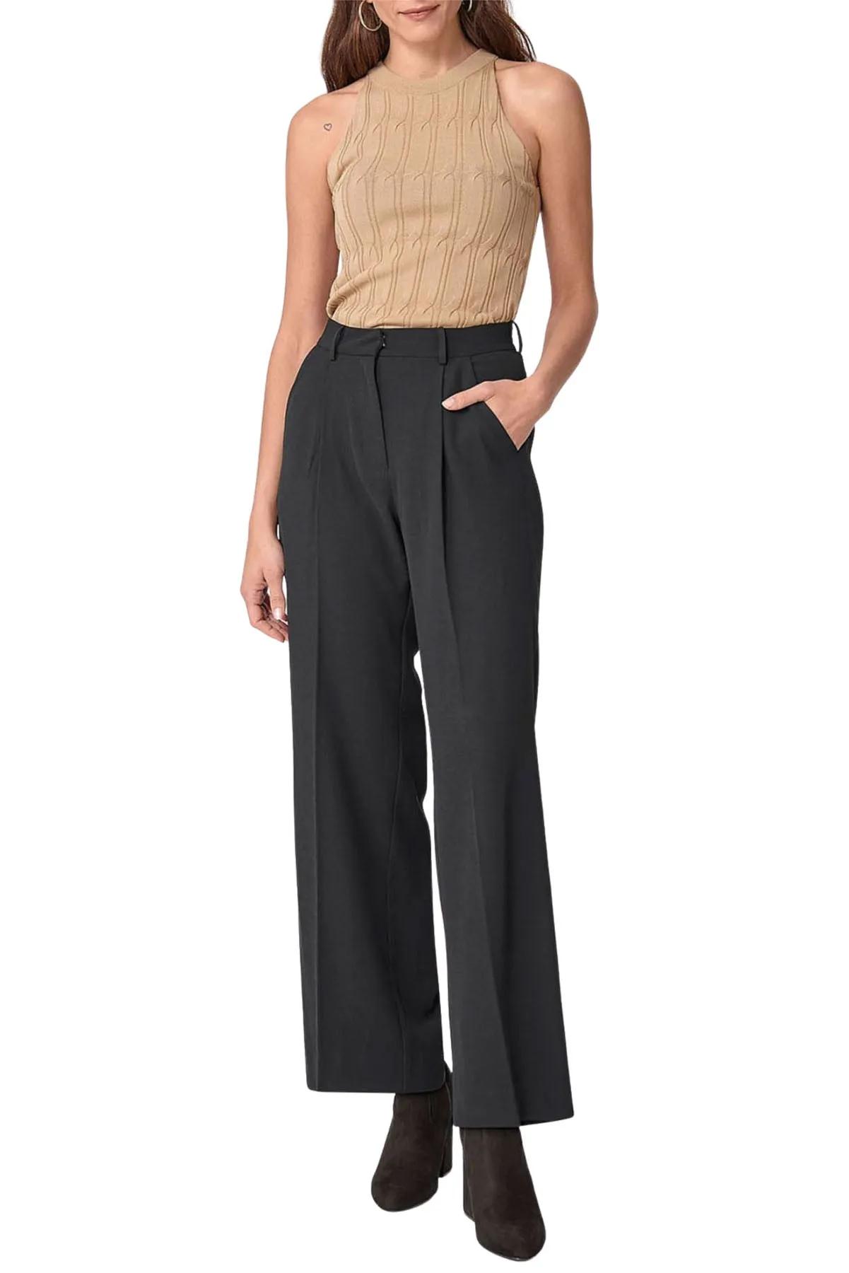 Fine Knit Ribbed Vest Top
