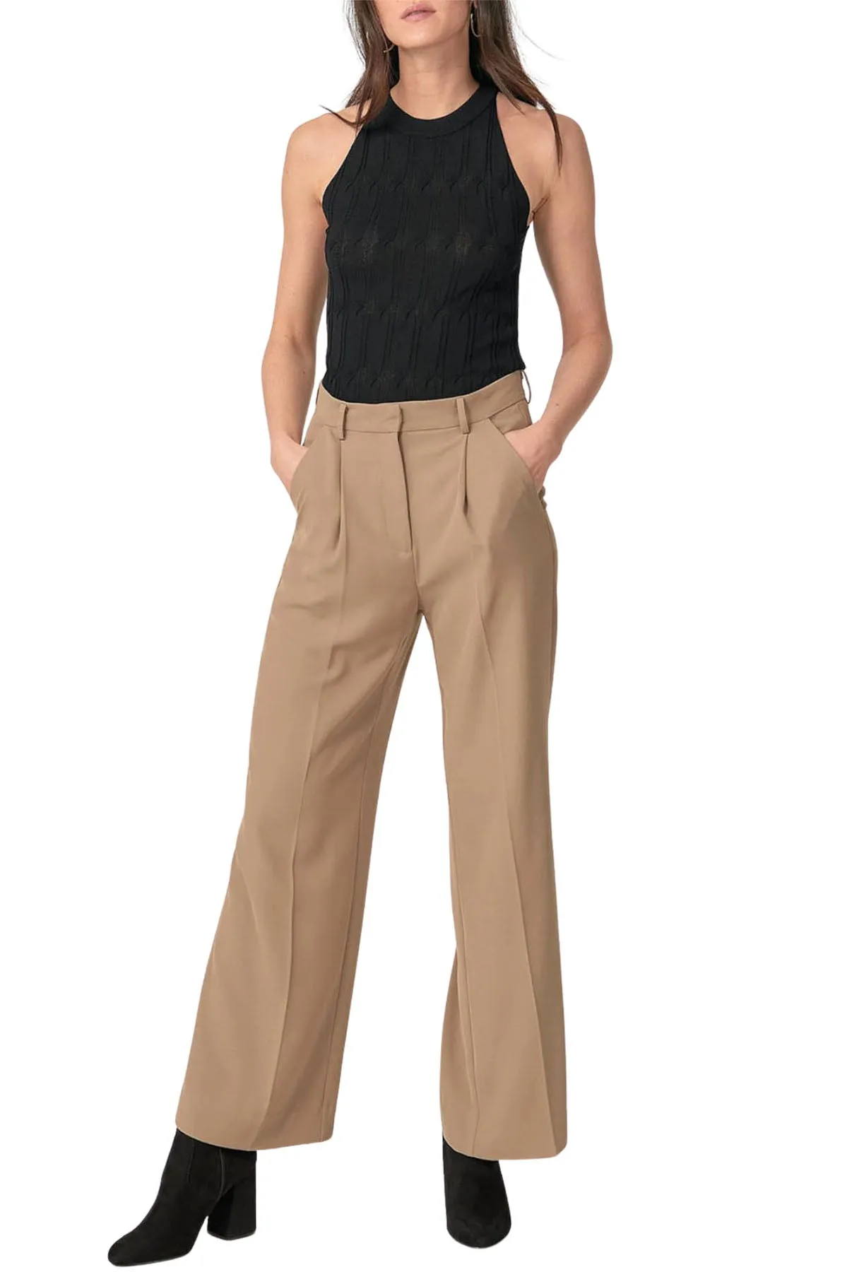 Fine Knit Ribbed Vest Top