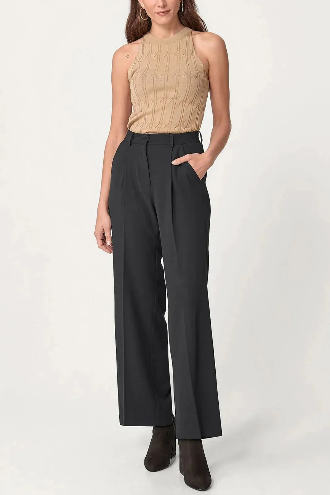 Fine Knit Ribbed Vest Top