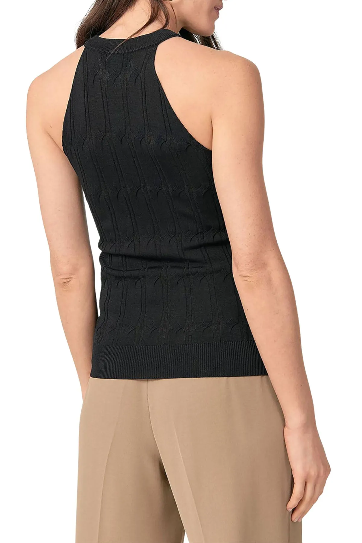 Fine Knit Ribbed Vest Top