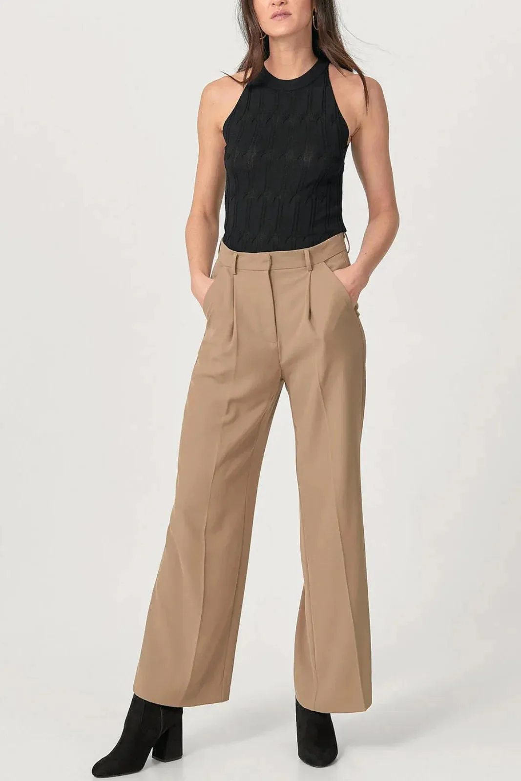 Fine Knit Ribbed Vest Top