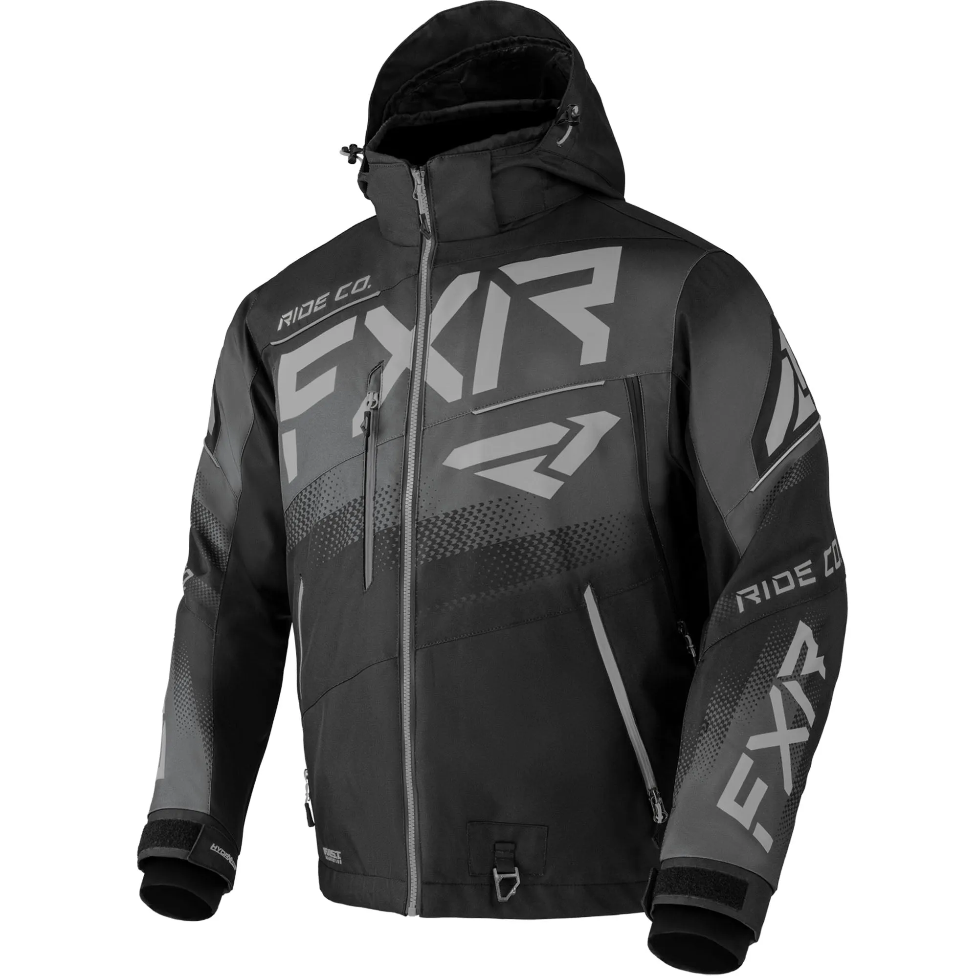 FXR Boost FX Snowmobile Jacket Black/Charcoal/Grey