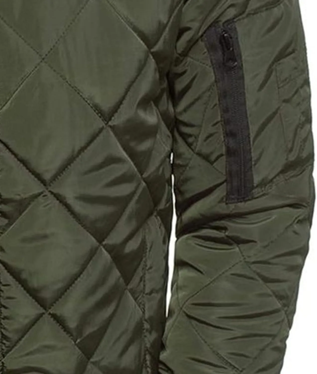 JEsilunmaMY Men's Quilted Jacket Diamond Winter Coat Zip Up Solid Color Bomber Padded Jacket Lightweight Cotton Windbreaker