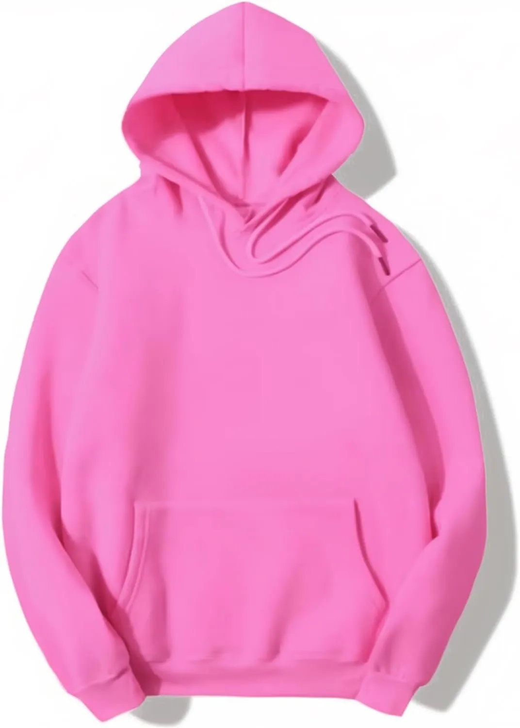JIHUILAI Mens hoodie Fleece Hoodie Men Cotton-Blend Hooded Sweatshirt Solid Color Drawstring Hooded (S-3XL)