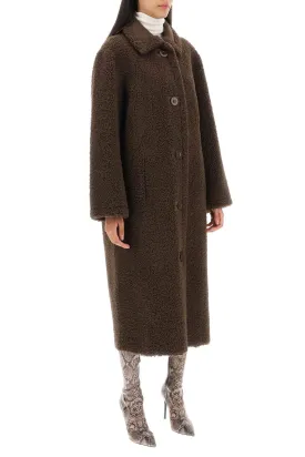 'kenca' reversible eco-shearling coat
