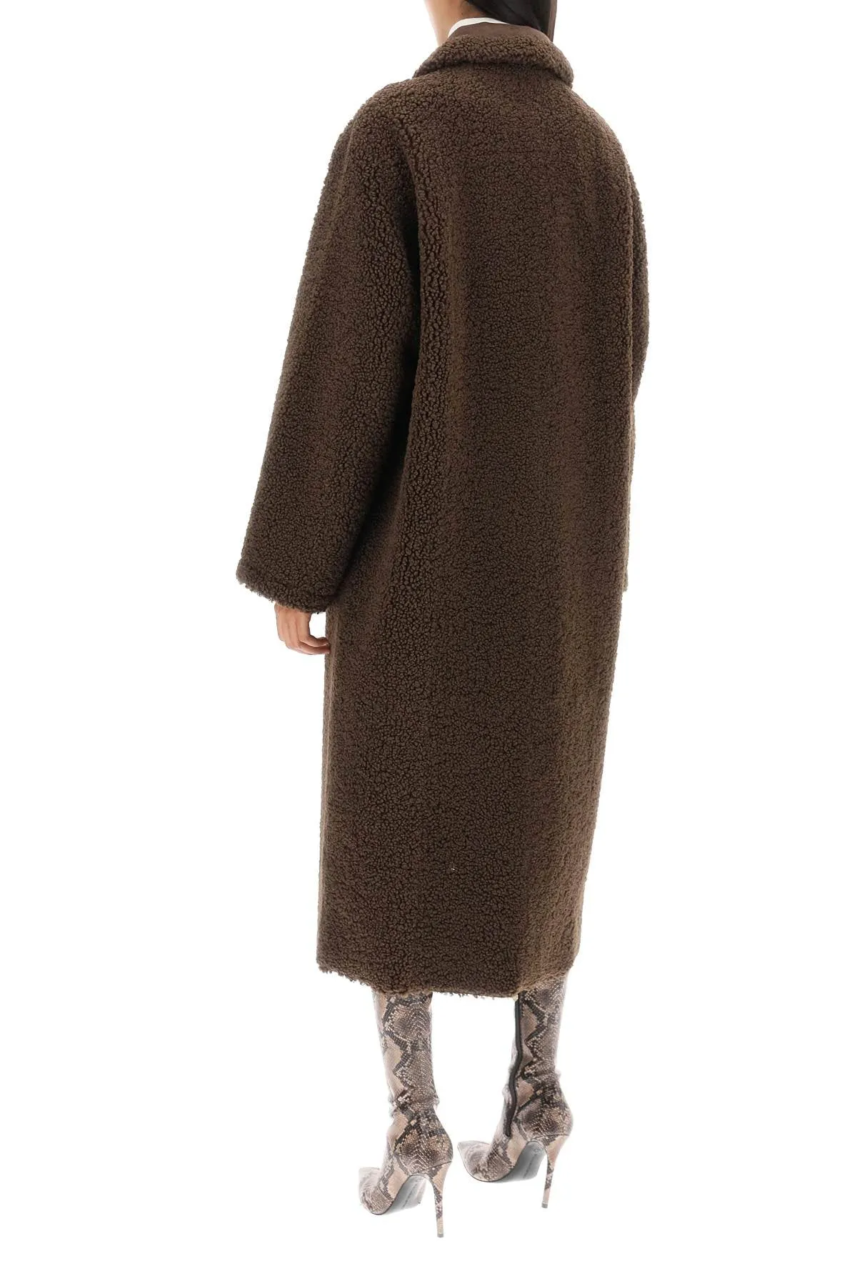 'kenca' reversible eco-shearling coat