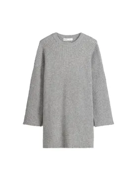 Knitted dress Bershka, gray