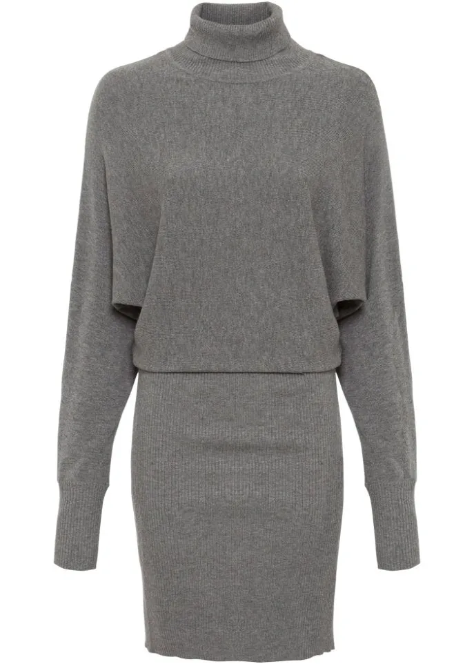 Knitted dress Bodyflirt, gray