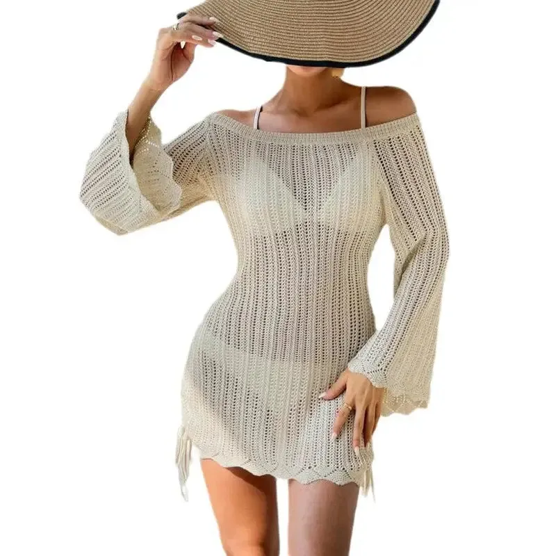 Knitted Swimsuit Blouse