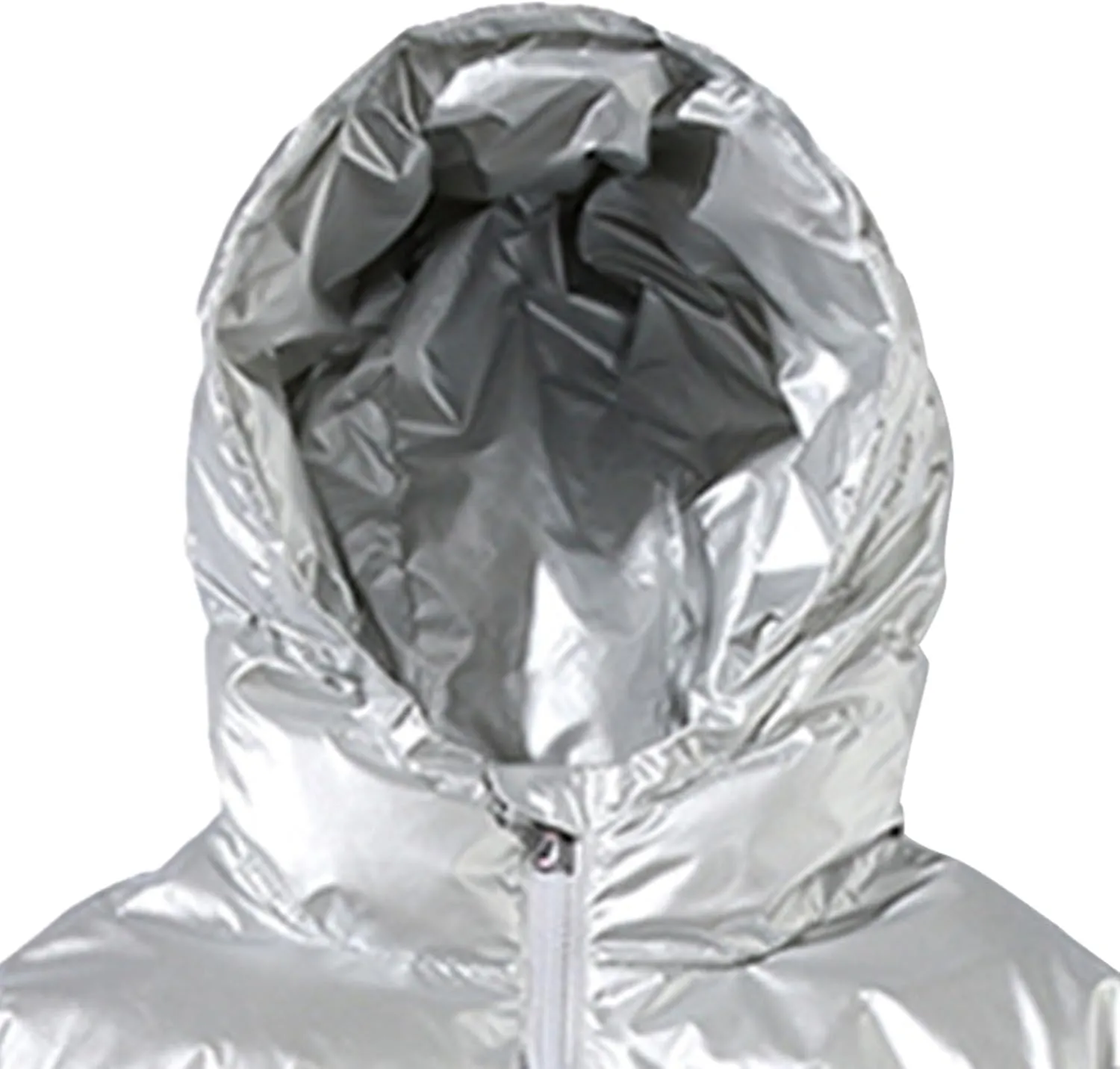 Maiyifu-GJ Men's Metallic Hooded Puffer Jacket Winter Warm Down Jackets Full Zip Alternative Quilted Padded Coat