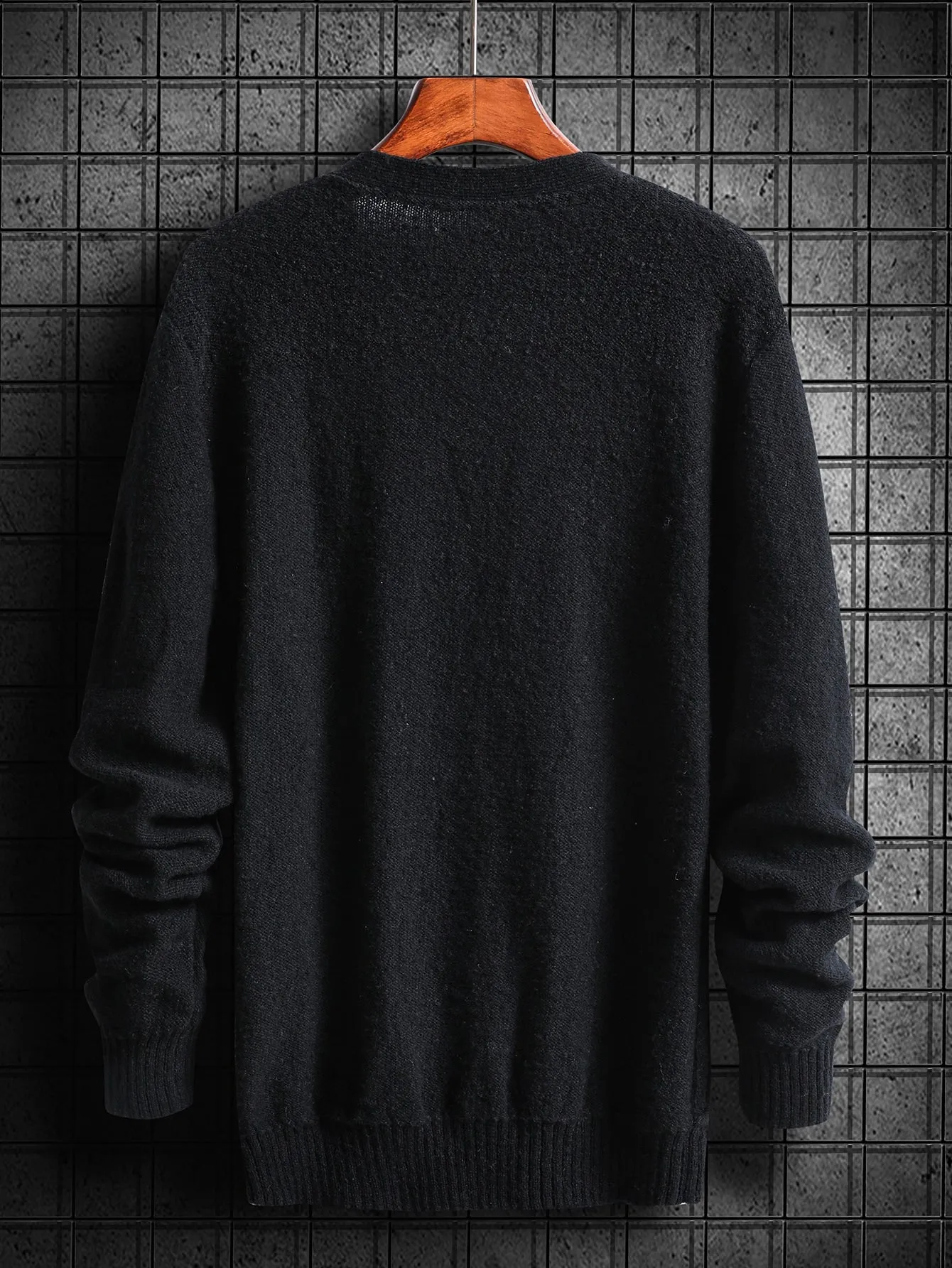 Men Button Through Cable Knit Cardigan