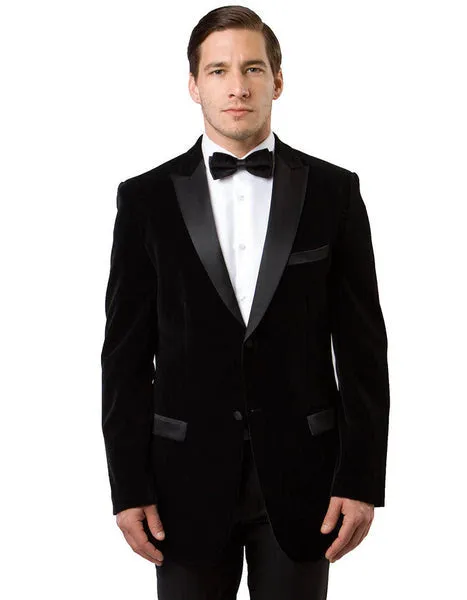 Mens Designer Velvet Tuxedo in Navy