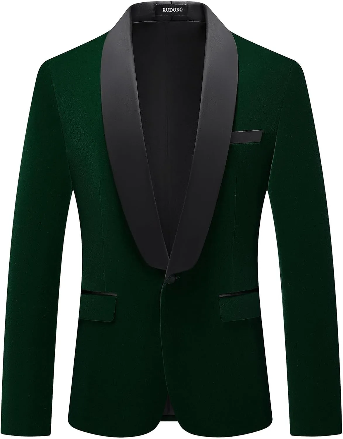 Mens Velvet Blazer Slim Fit Tuxedo Suits Jacket Shawl Collar Solid Jacket Wedding Dinner Prom One Button Blazer Jacket