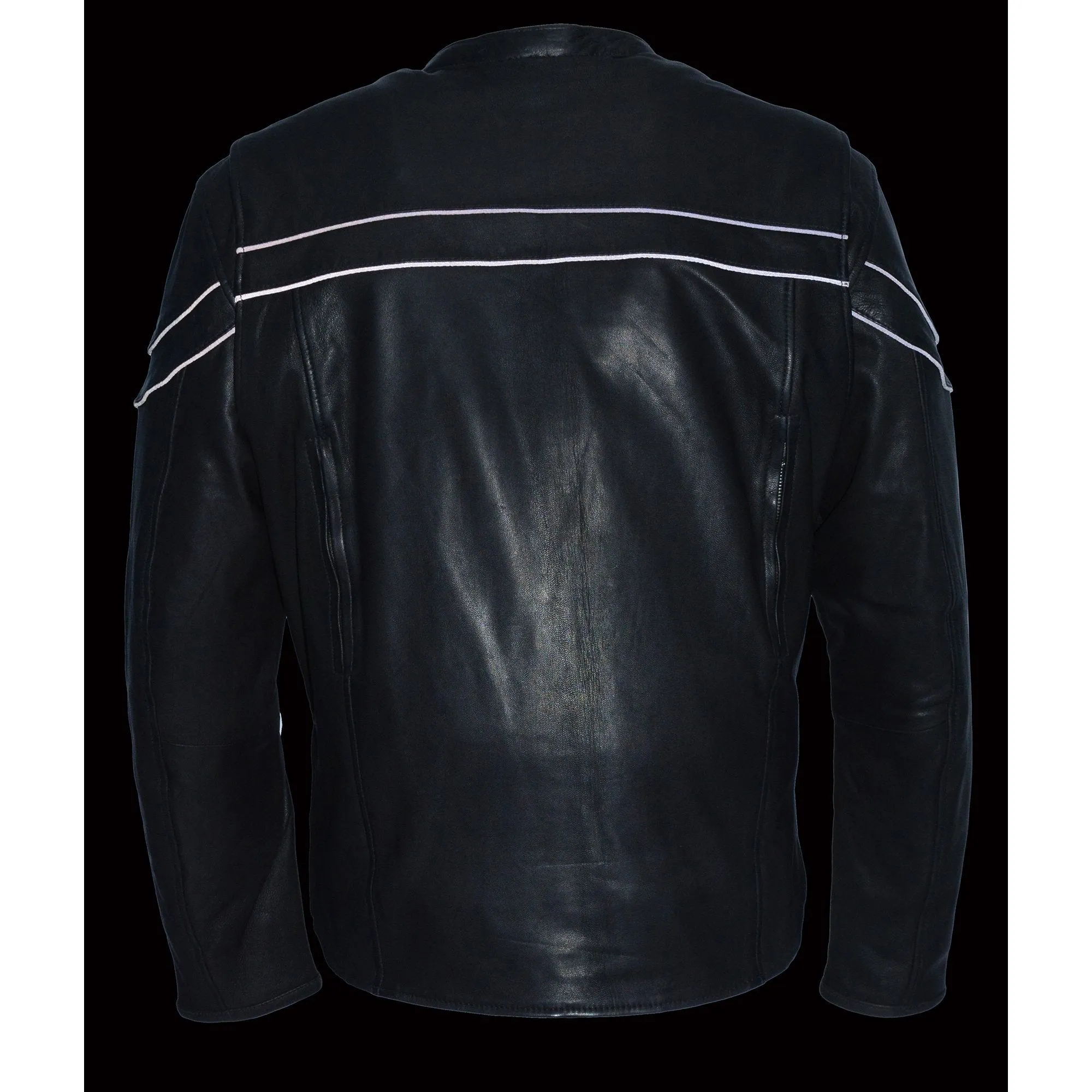 Milwaukee Leather-MLM1525-Men's Leather Lightweight Sporty Scooter Crossover Jacket