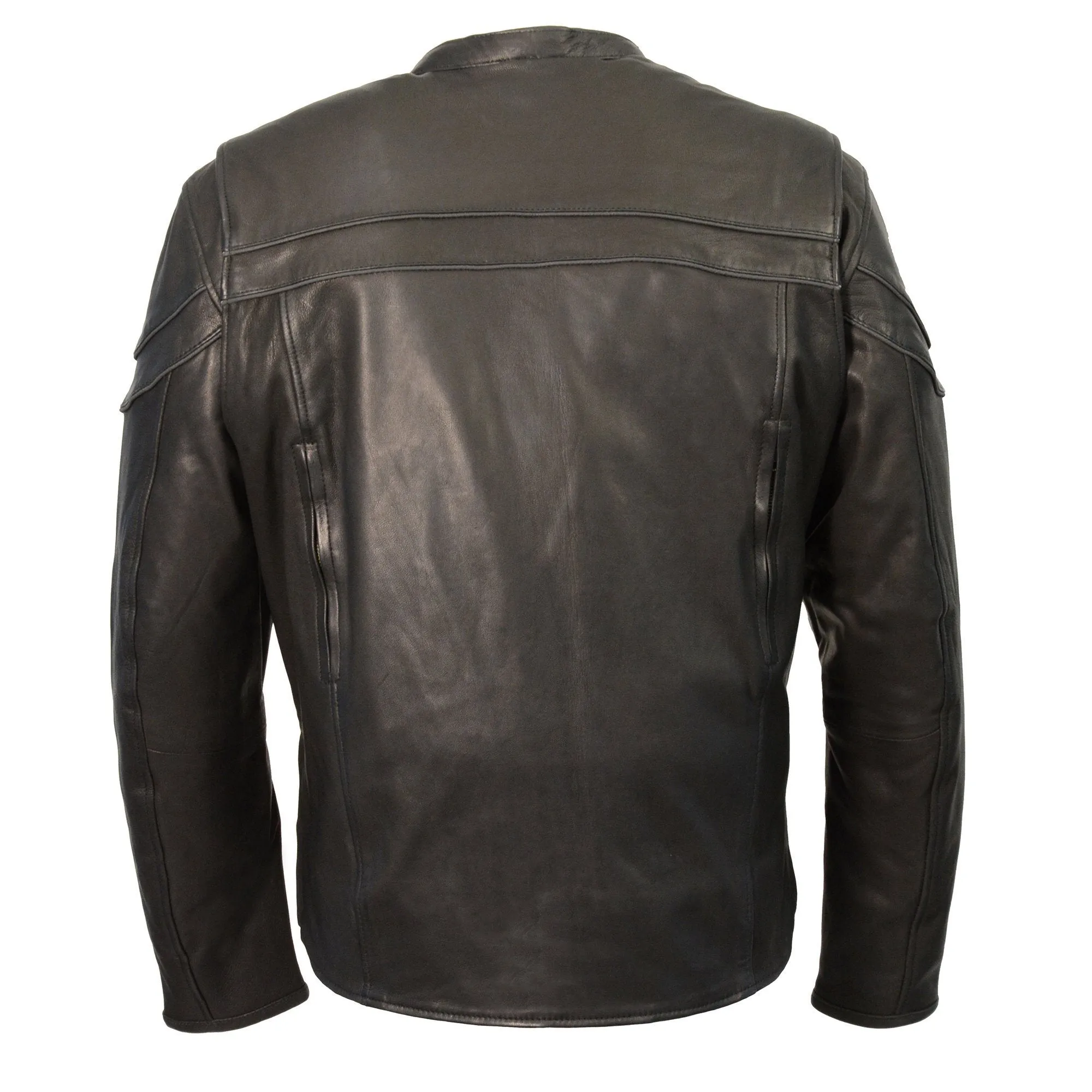 Milwaukee Leather-MLM1525-Men's Leather Lightweight Sporty Scooter Crossover Jacket