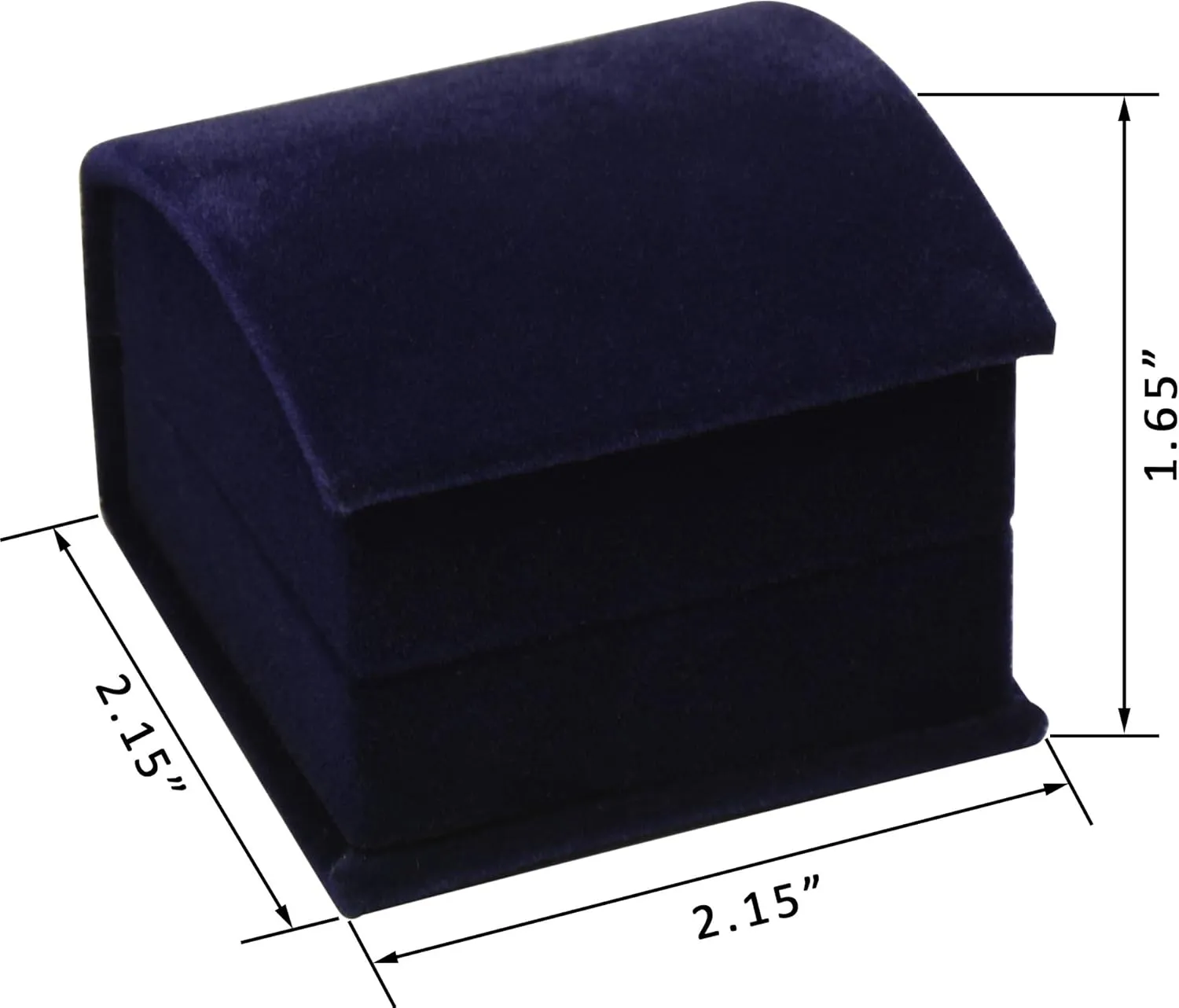 Navy Blue Color Luxury Velvet Multiple Use Earring Necklace Pendant Jewelry Gift Box for Wedding, Birthday, Valentine' Day, Mother's Day, Christmas...Comes with an Extra Individual White Packer Box
