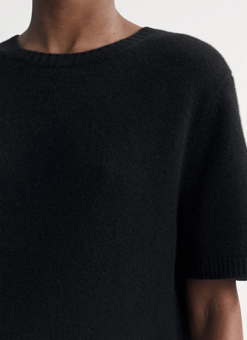 Oversized Cashmere Crewneck T-Shirt
