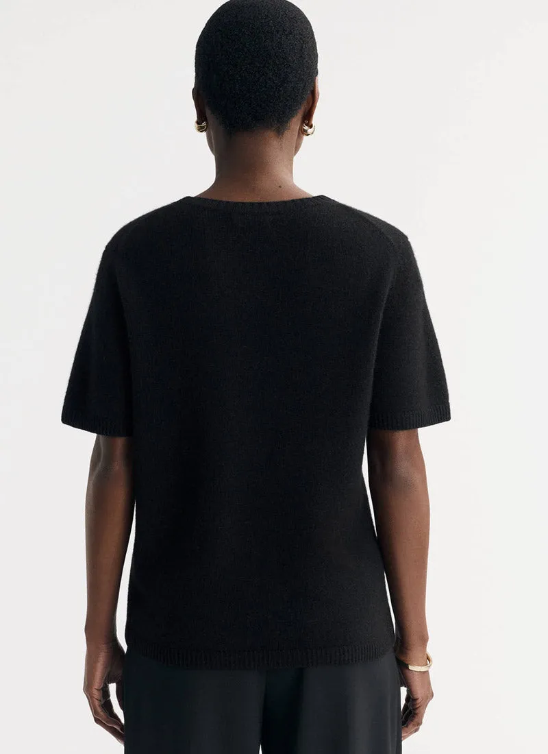 Oversized Cashmere Crewneck T-Shirt