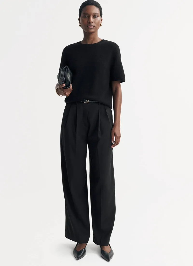 Oversized Cashmere Crewneck T-Shirt
