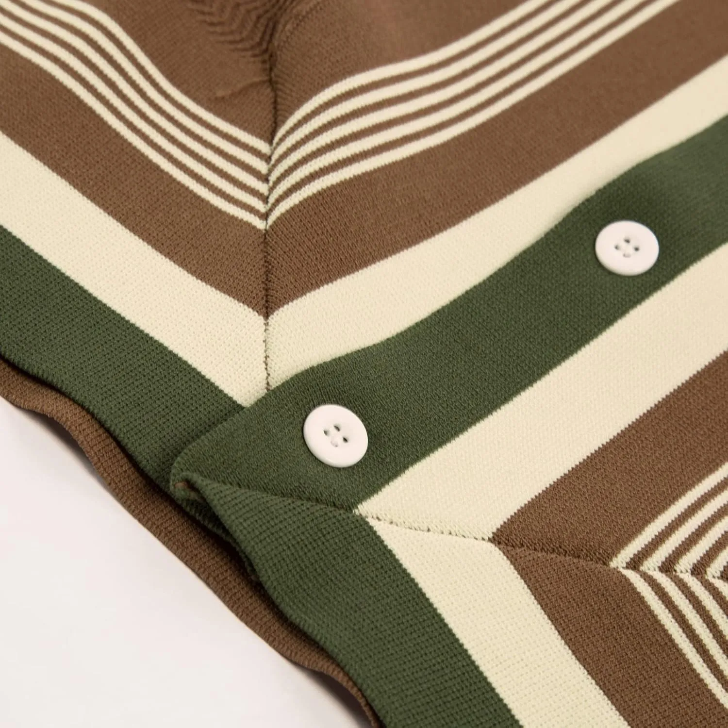 PJ PAUL JONES Men's Vintage Stripe Knit Polo Shirts Short Sleeve Stylish Button Down Cardigan Sweater