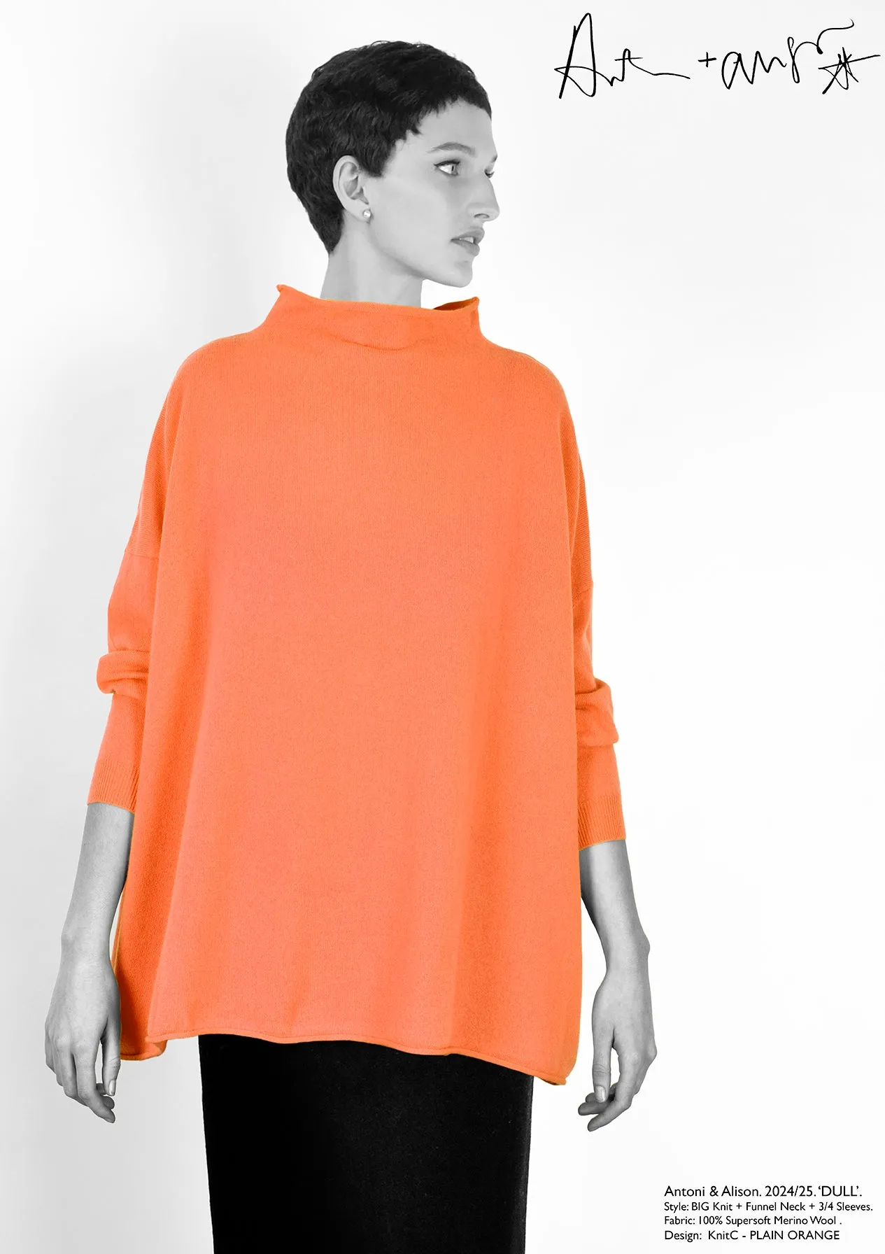 PLAIN ORANGE Knit