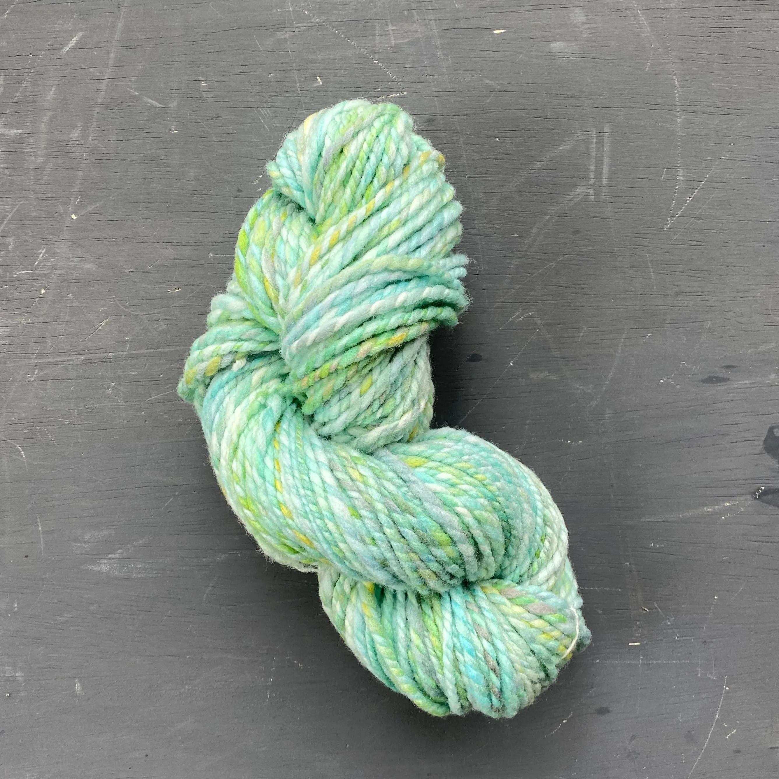 Seaglass Hand-spun Bulky Merino Wool Yarn