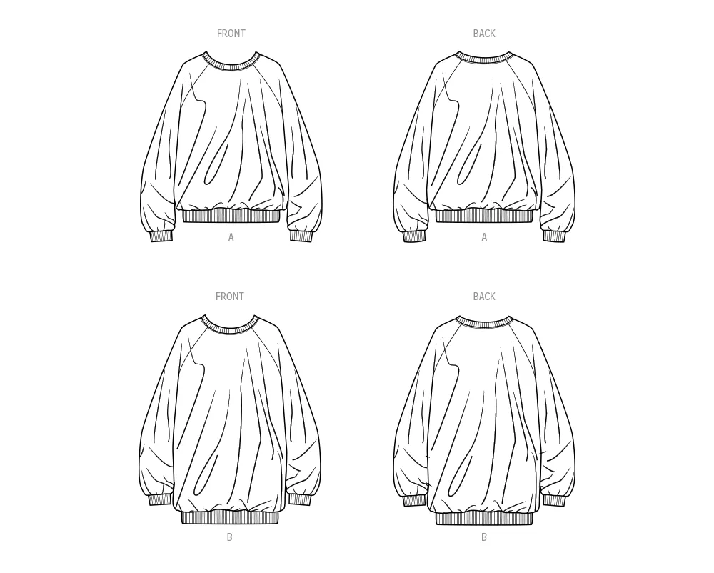 Simplicity Sewing Pattern 9897 Unisex Sweatshirt By Norris Danta Ford