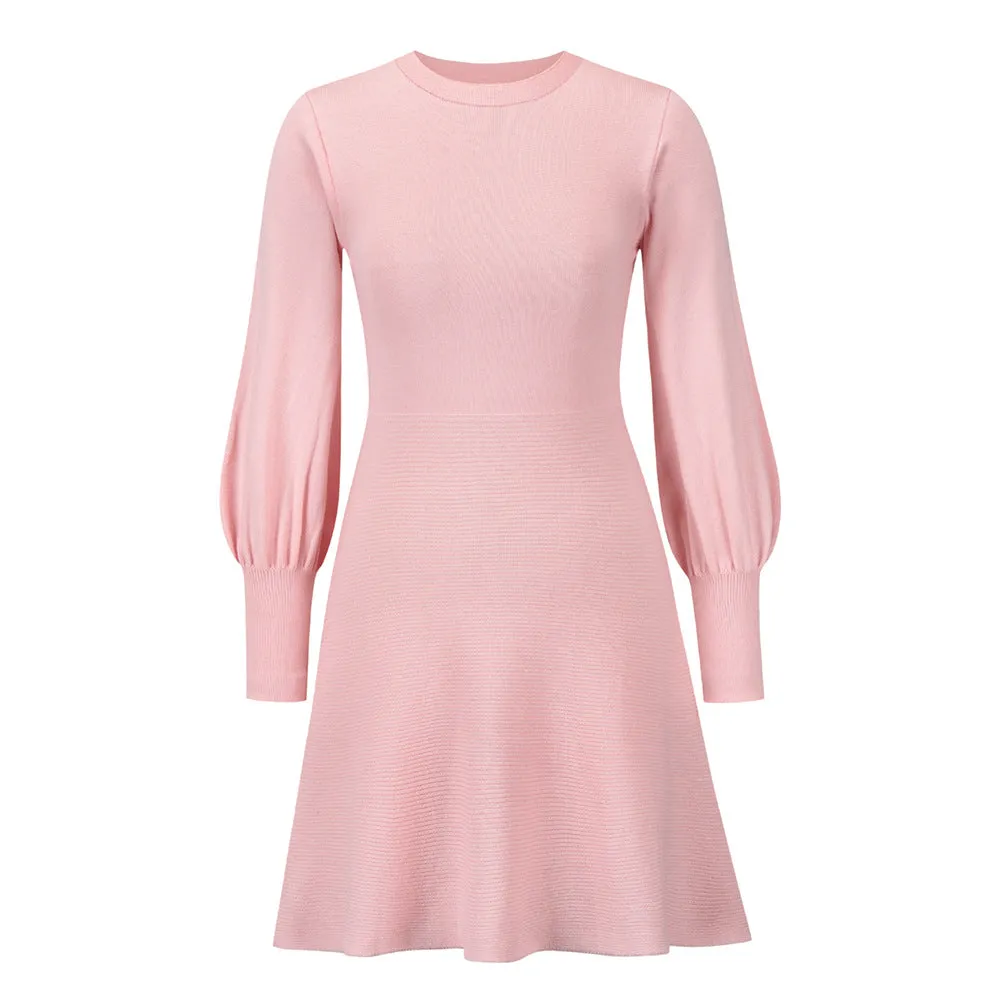 Slimming Knitted Sweater Dress Wholesale Womens Clothing N3824062100038