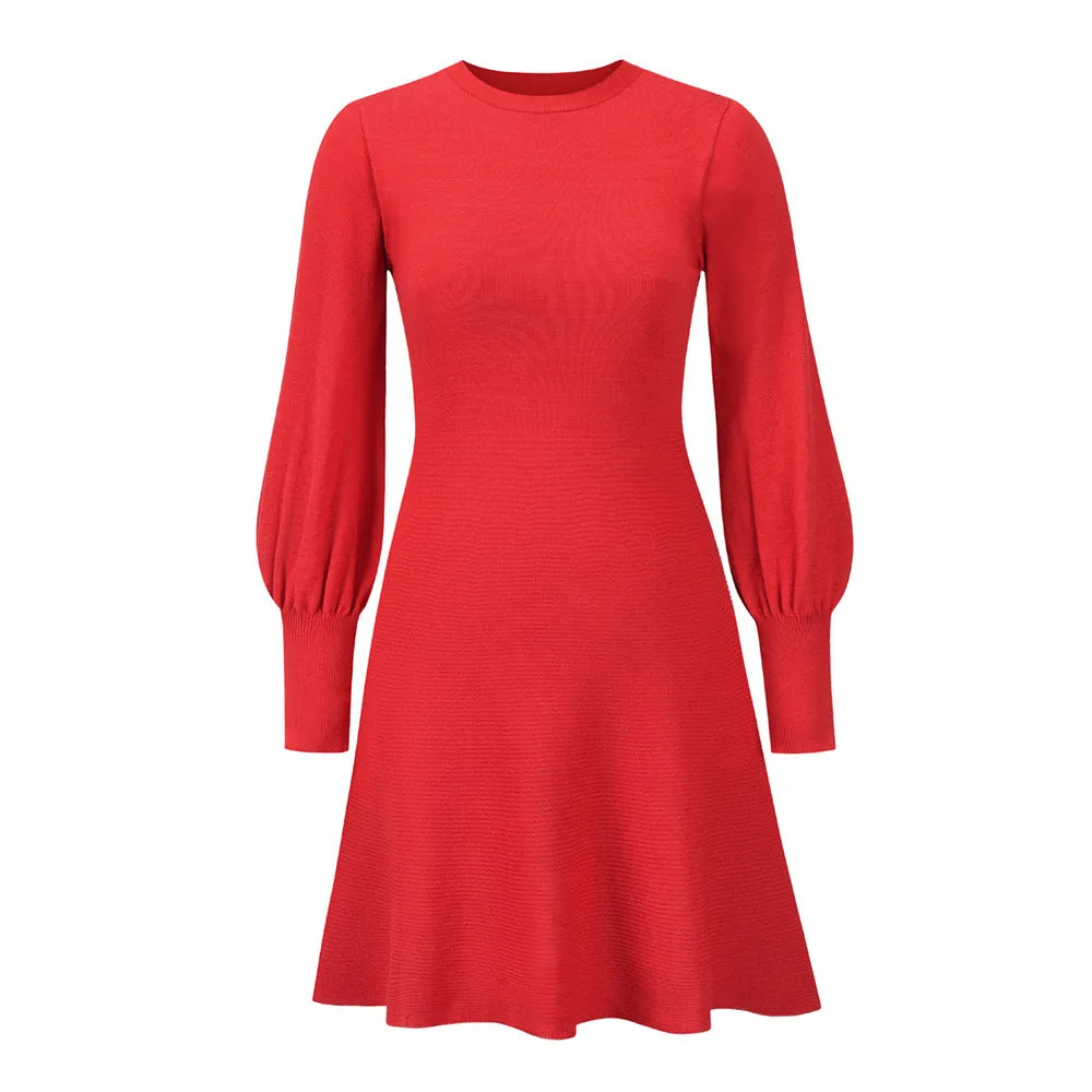 Slimming Knitted Sweater Dress Wholesale Womens Clothing N3824062100038