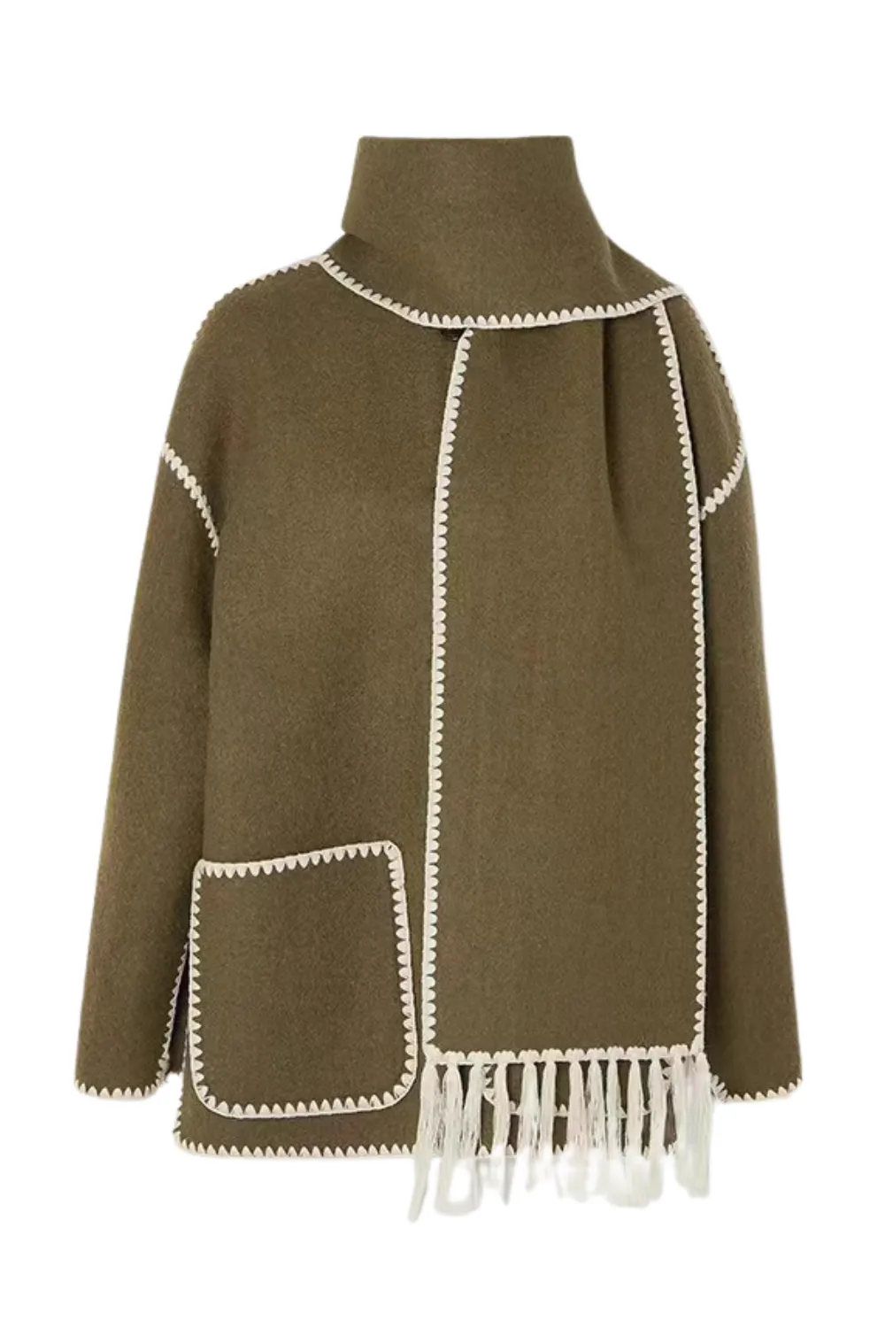 'Thalia' Wool Blend Scarf Jacket *8 Colors
