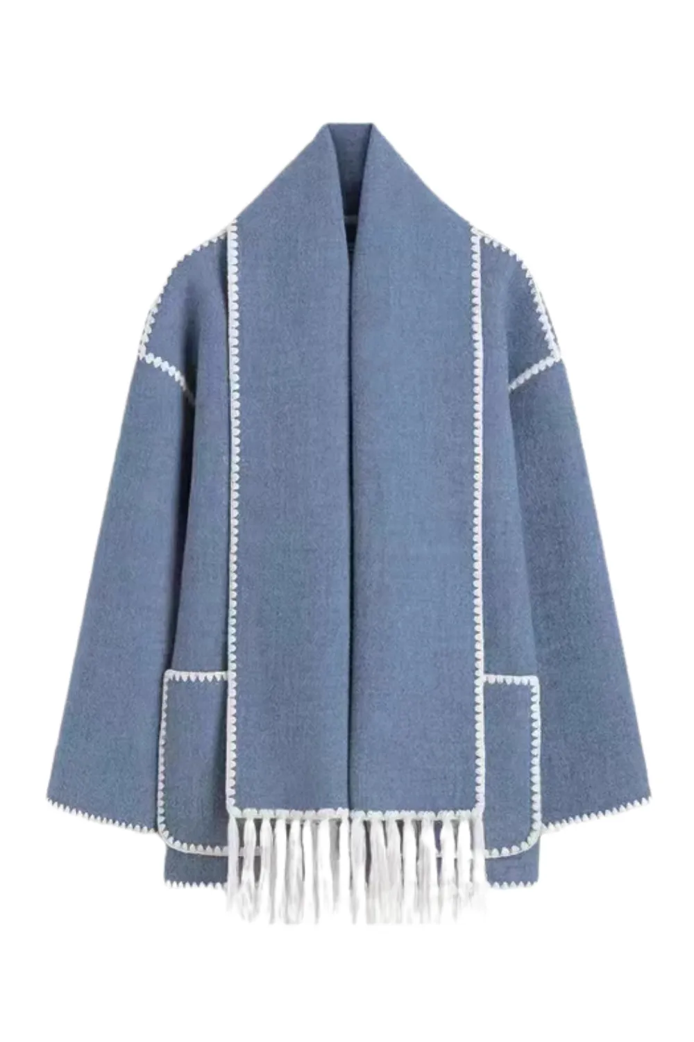 'Thalia' Wool Blend Scarf Jacket *8 Colors