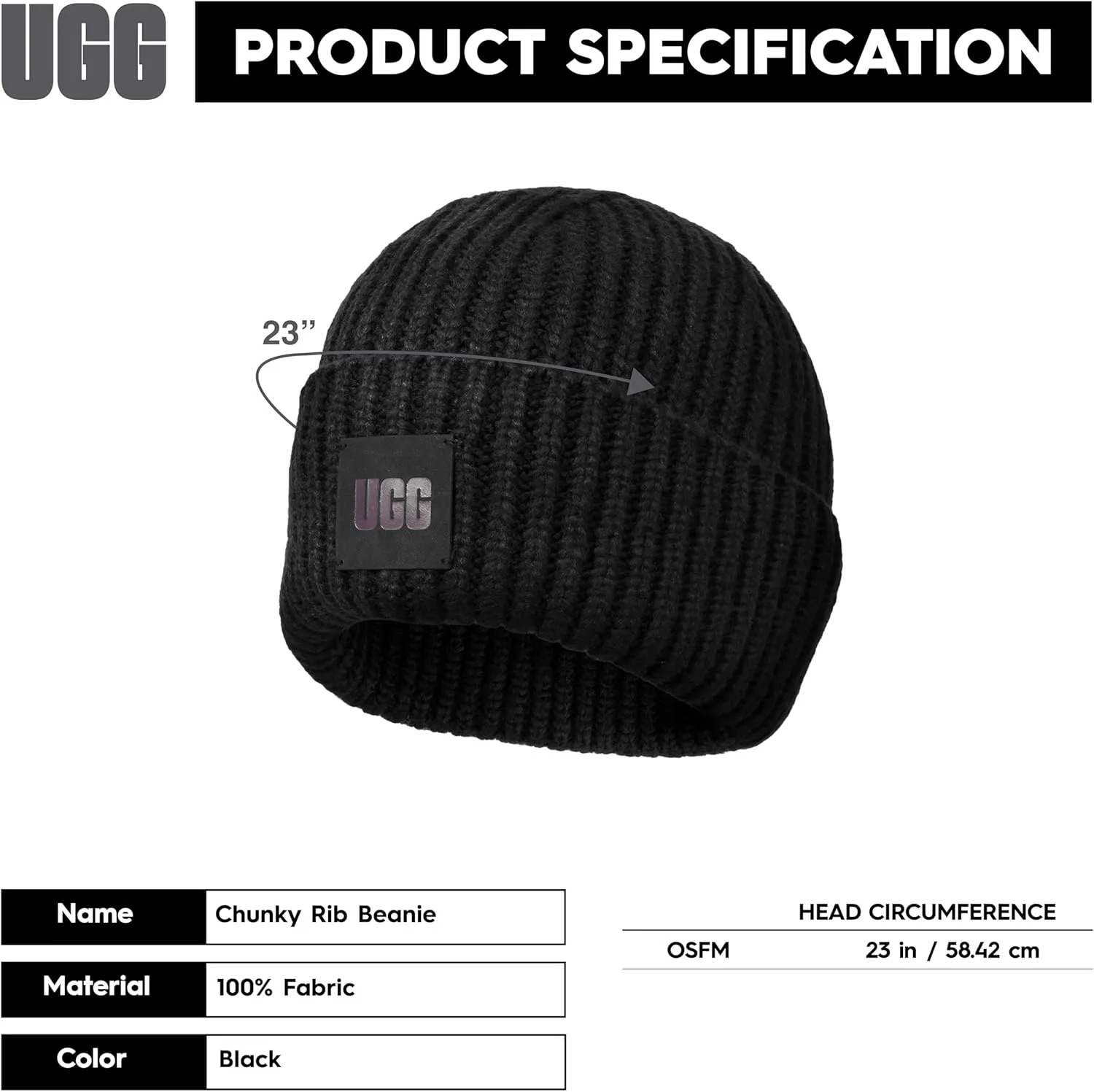 UGG Women's Chunky Rib Beanie